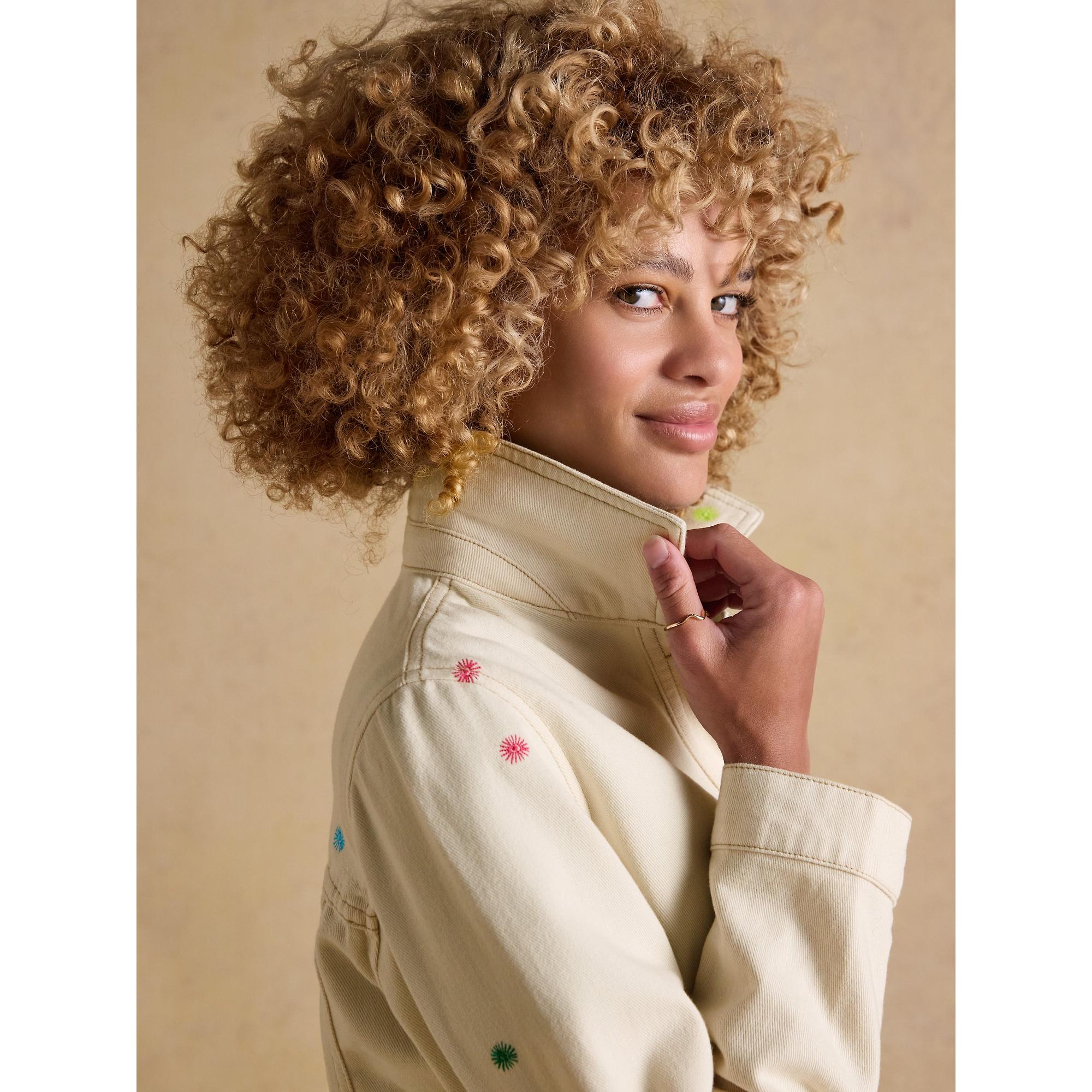 Product image 10 of 11 of Joules Women's Marlow Embroidered Jacket - Stone