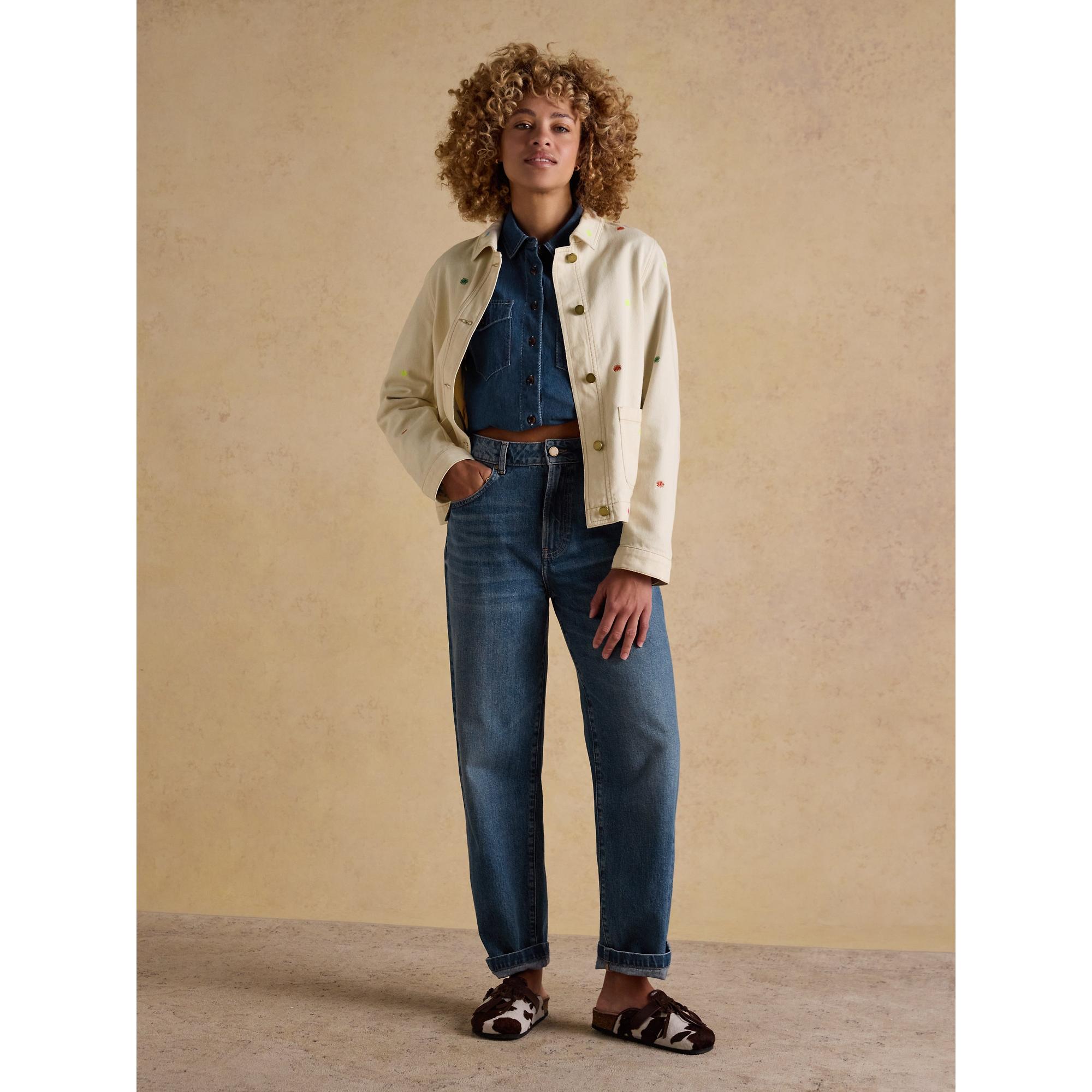 Product image 11 of 11 of Joules Women's Marlow Embroidered Jacket - Stone