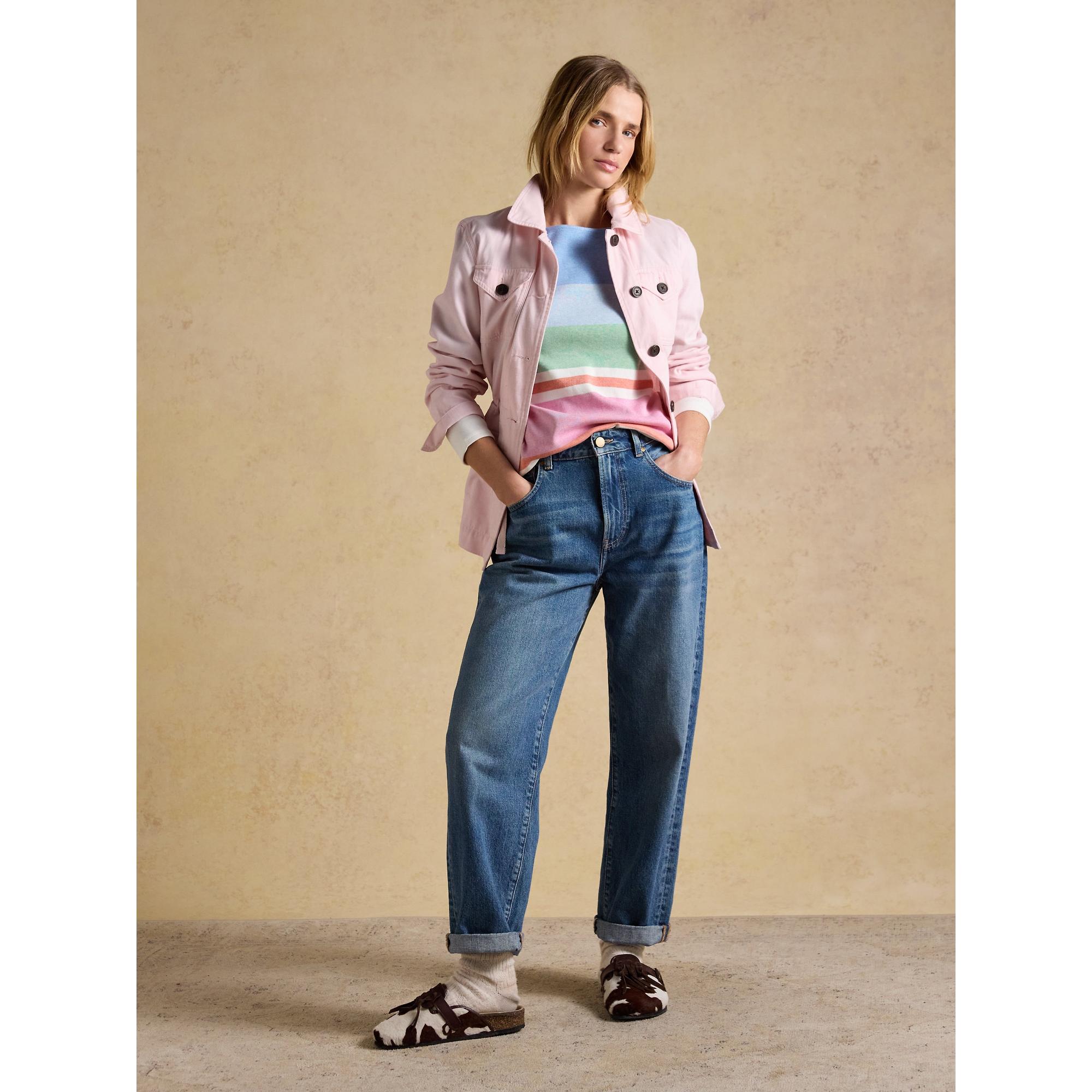 Product image 7 of 8 of Joules Women's Harbour Boat Neck 100% Cotton Breton Top - Multi Stripe