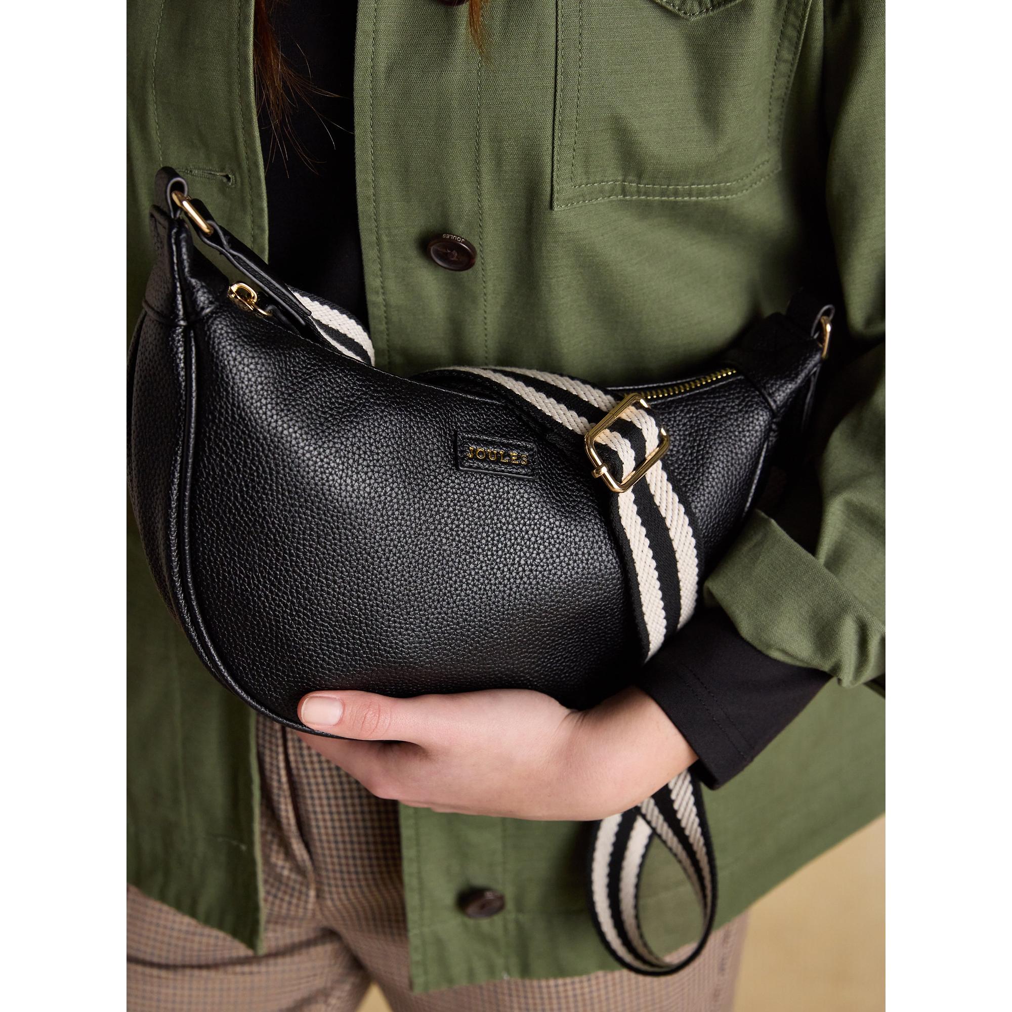 Product image 4 of 8 of Joules Women's Jade Half Moon Adjustable Cross Body Bag - Black