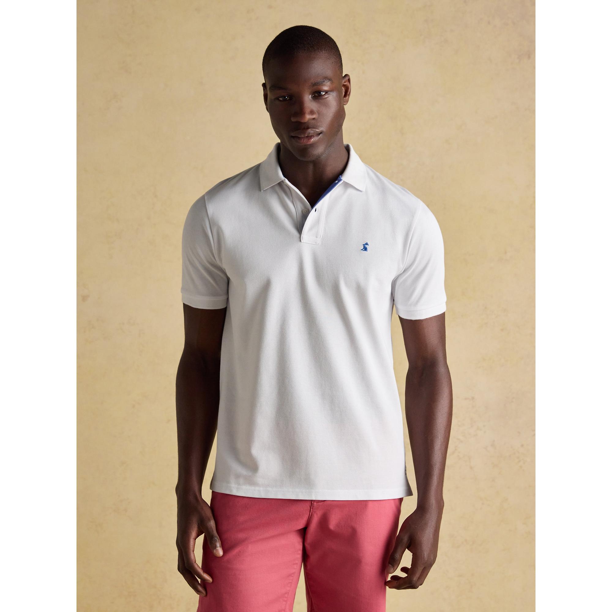 Product image 8 of 9 of Joules Men's Woody Cotton Pique Polo Shirt - White