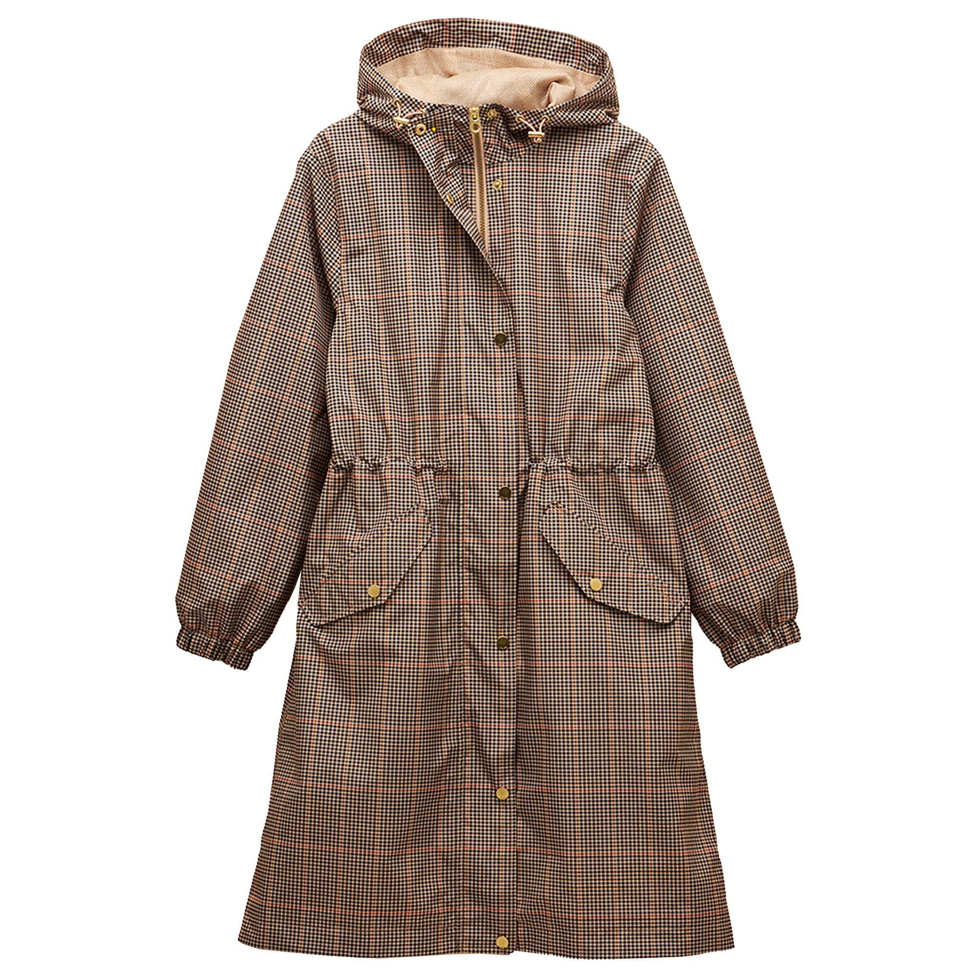 Product image 1 of 12 of Joules Women's Holkham Waterproof Packable Hooded Raincoat - Henson Check