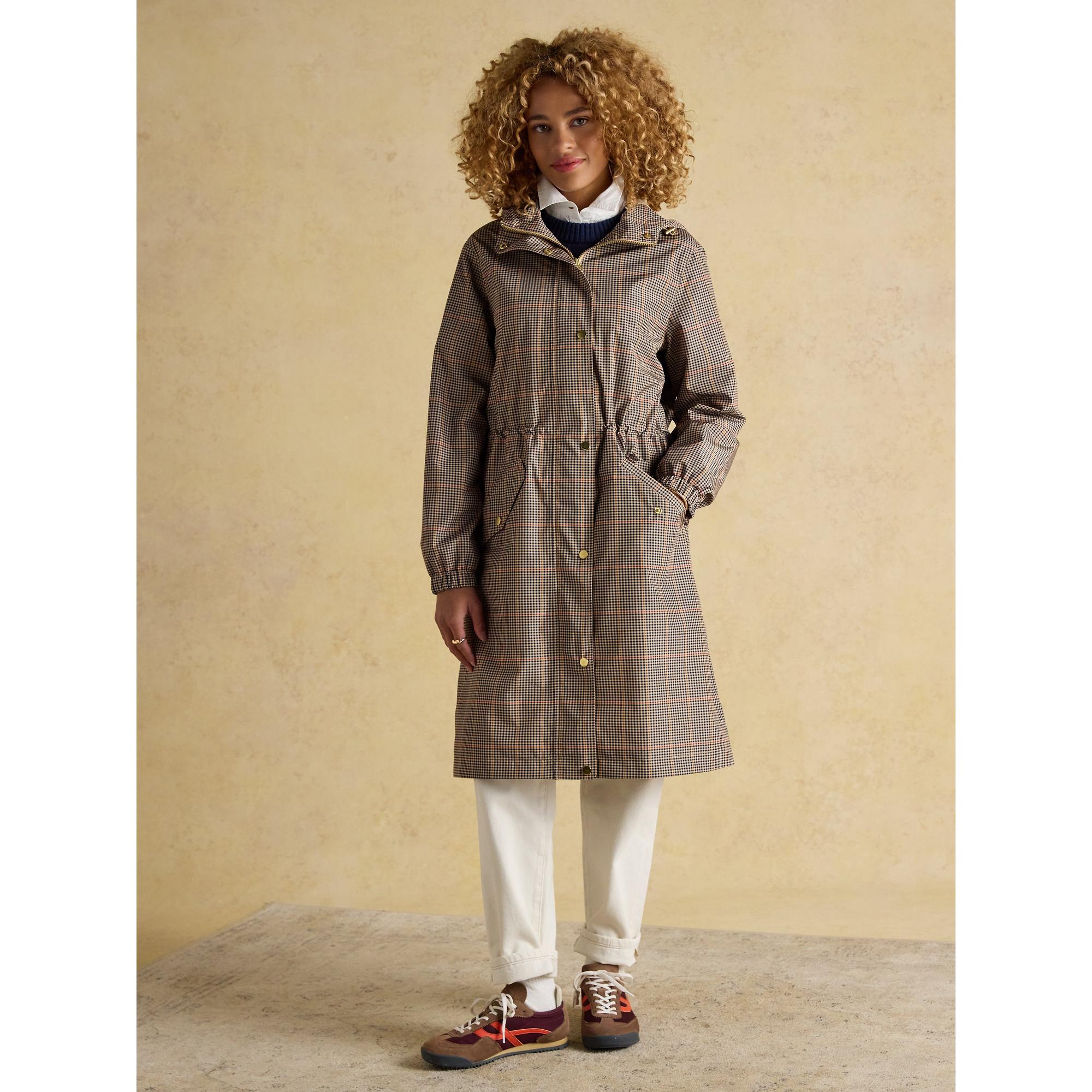 Product image 2 of 12 of Joules Women's Holkham Waterproof Packable Hooded Raincoat - Henson Check