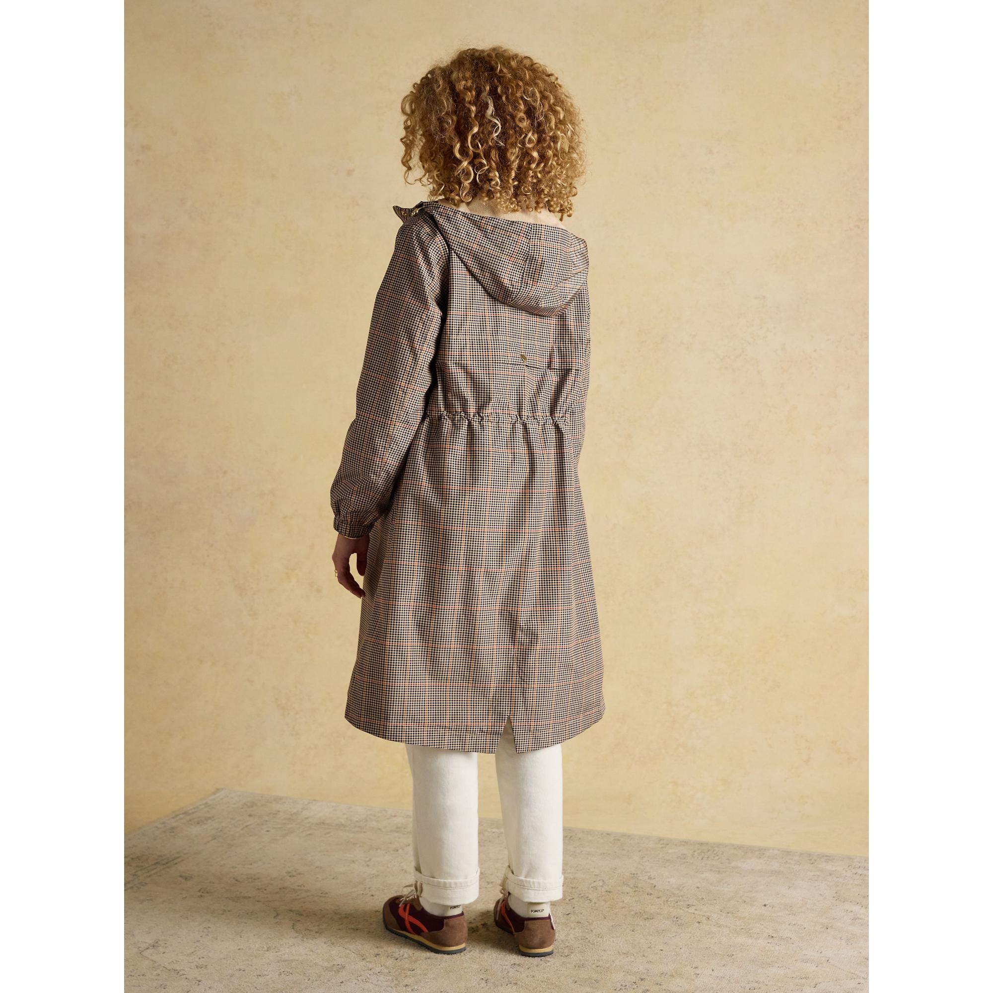 Product image 3 of 12 of Joules Women's Holkham Waterproof Packable Hooded Raincoat - Henson Check