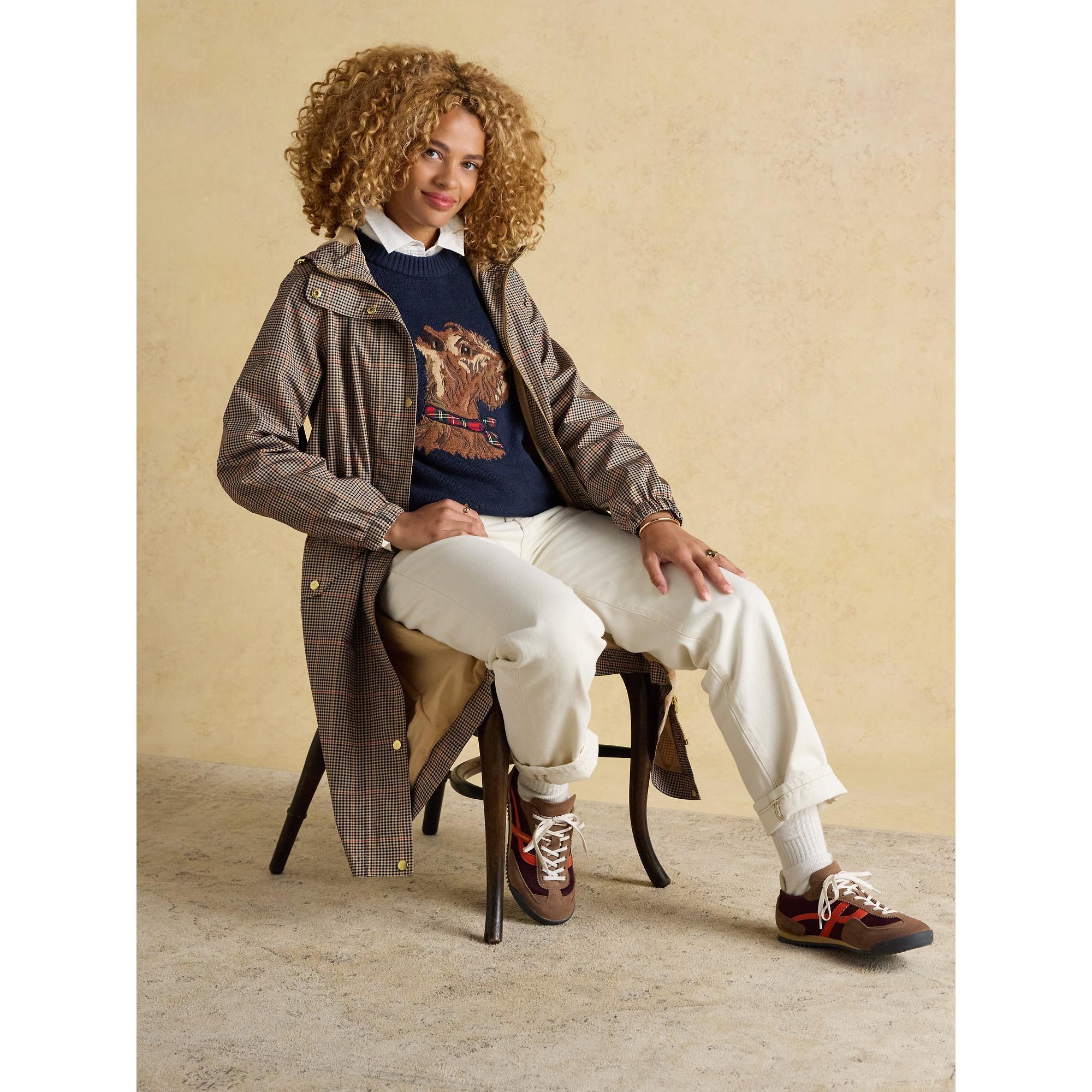 Product image 4 of 12 of Joules Women's Holkham Waterproof Packable Hooded Raincoat - Henson Check