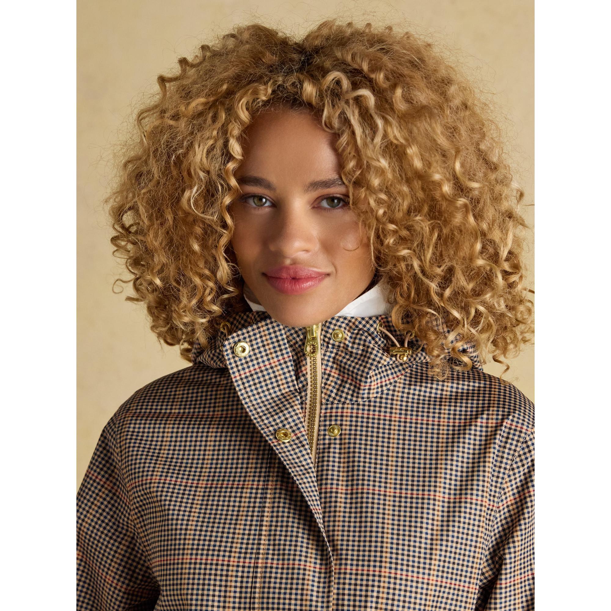 Product image 5 of 12 of Joules Women's Holkham Waterproof Packable Hooded Raincoat - Henson Check