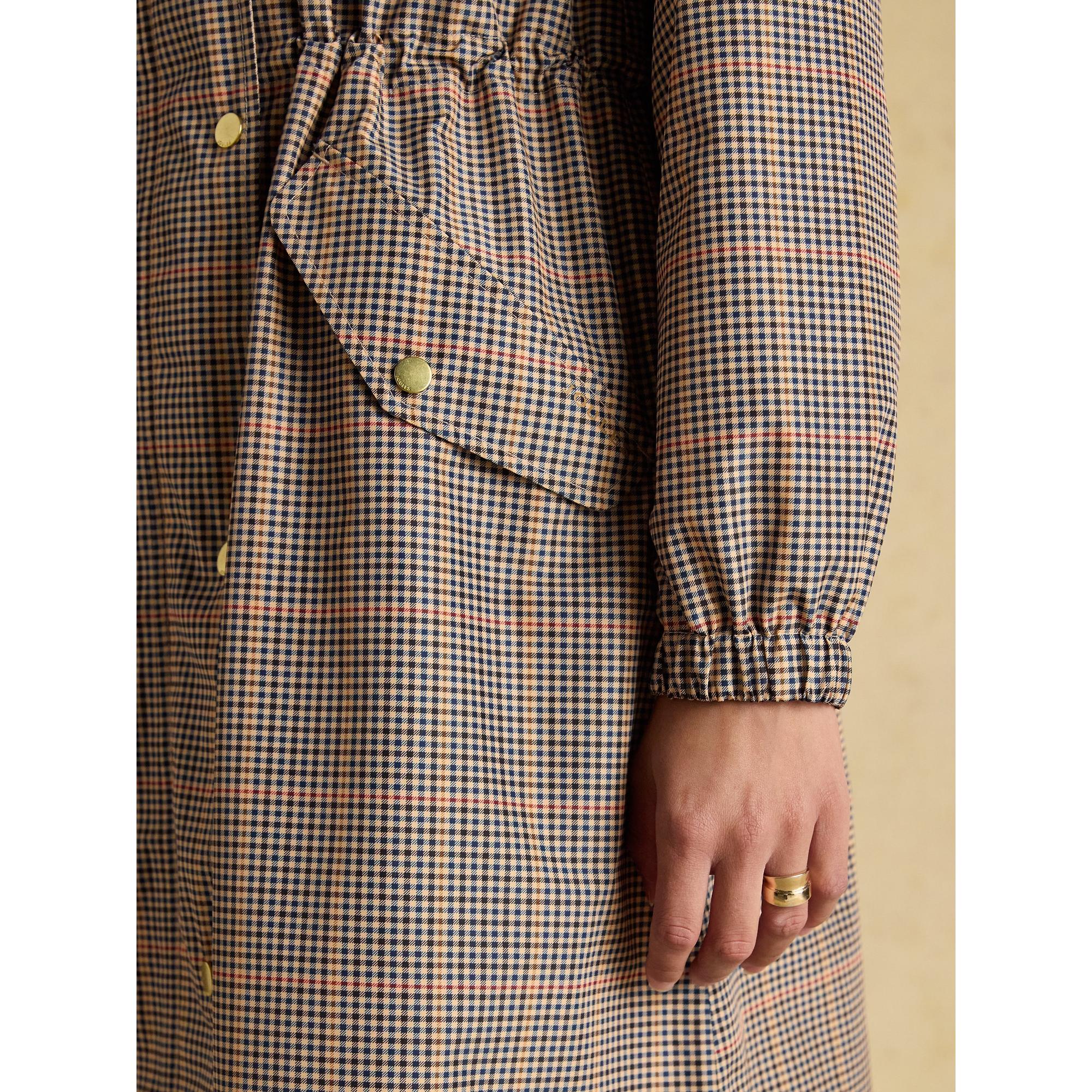 Product image 6 of 12 of Joules Women's Holkham Waterproof Packable Hooded Raincoat - Henson Check