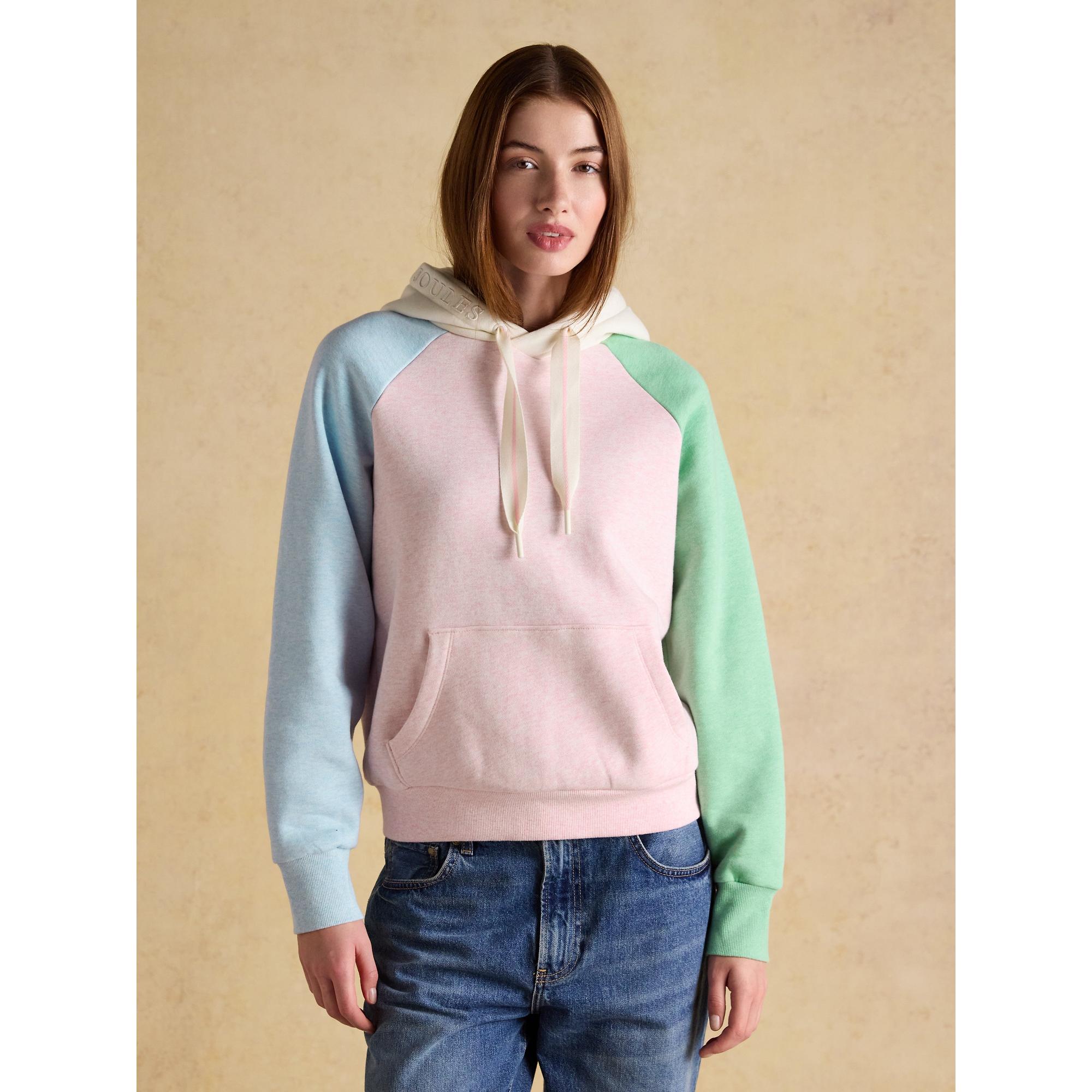 Product image 2 of 7 of Joules Women's Milbourne Cotton Blend Hoodie - Colourblock