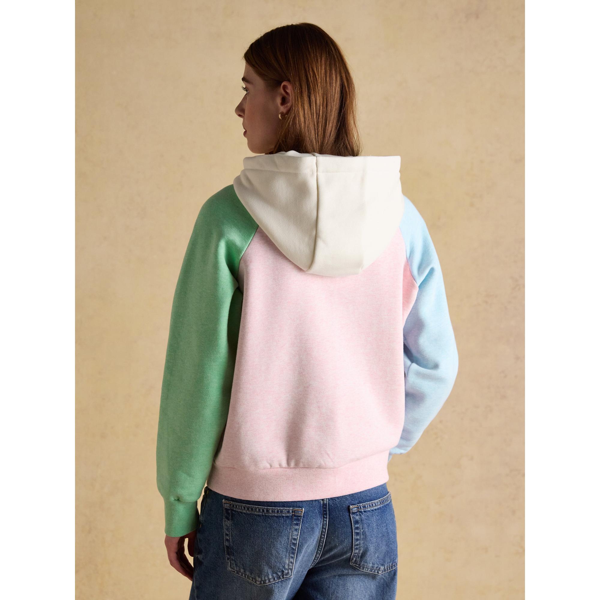 Product image 3 of 7 of Joules Women's Milbourne Cotton Blend Hoodie - Colourblock