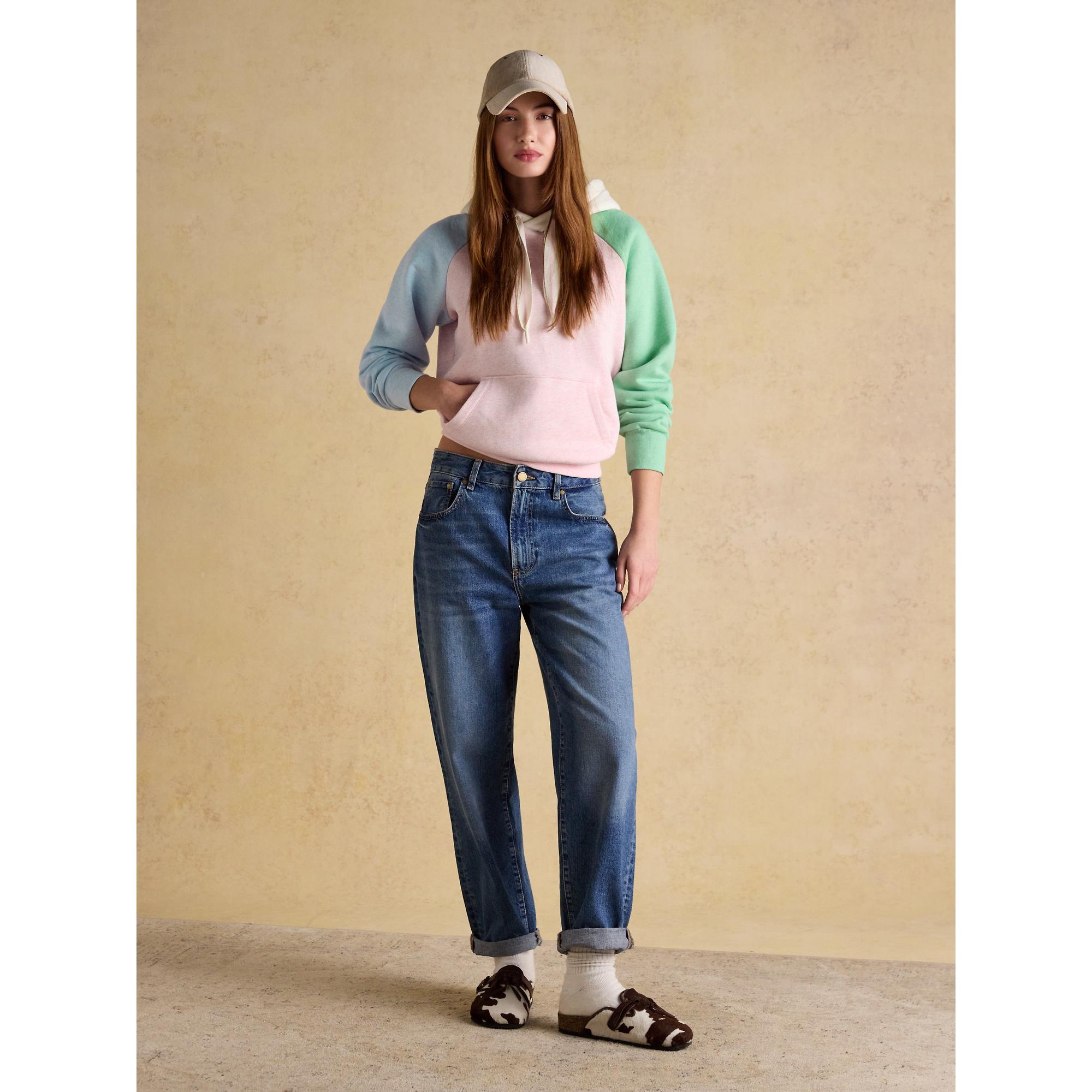 Product image 4 of 7 of Joules Women's Milbourne Cotton Blend Hoodie - Colourblock