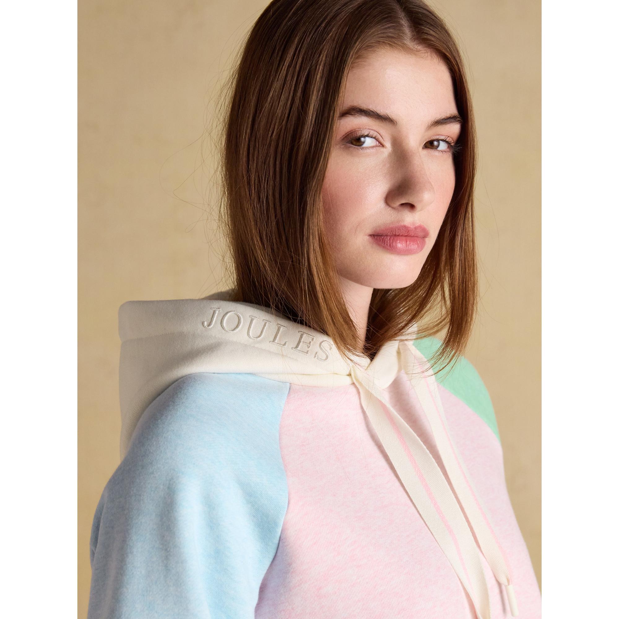 Product image 5 of 7 of Joules Women's Milbourne Cotton Blend Hoodie - Colourblock