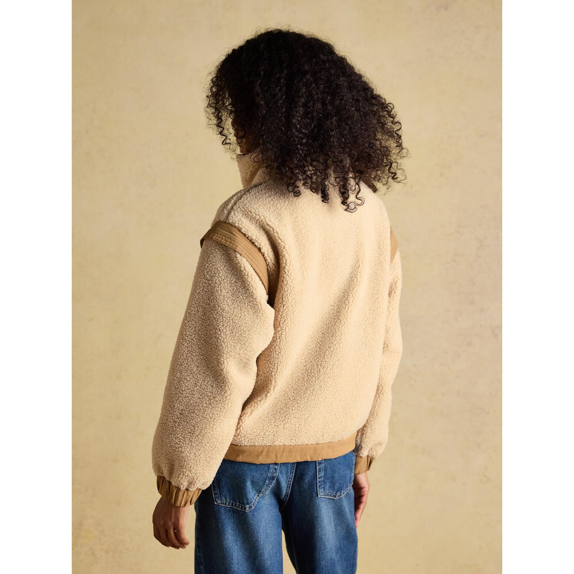 Product image 3 of 12 of Joules Women's 2 in 1 Borg Full Zip Fleece Jacket - Cream