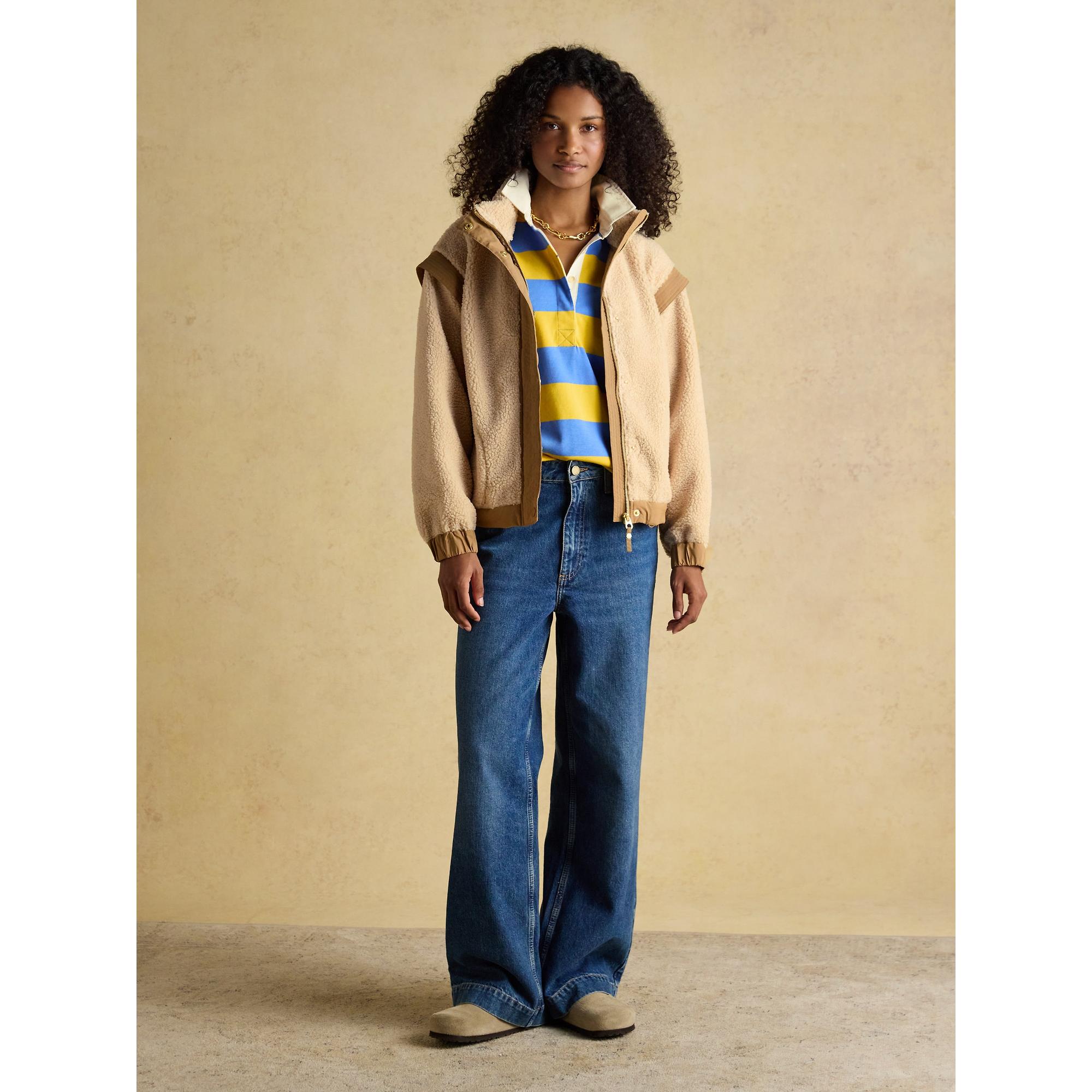 Product image 10 of 12 of Joules Women's 2 in 1 Borg Full Zip Fleece Jacket - Cream