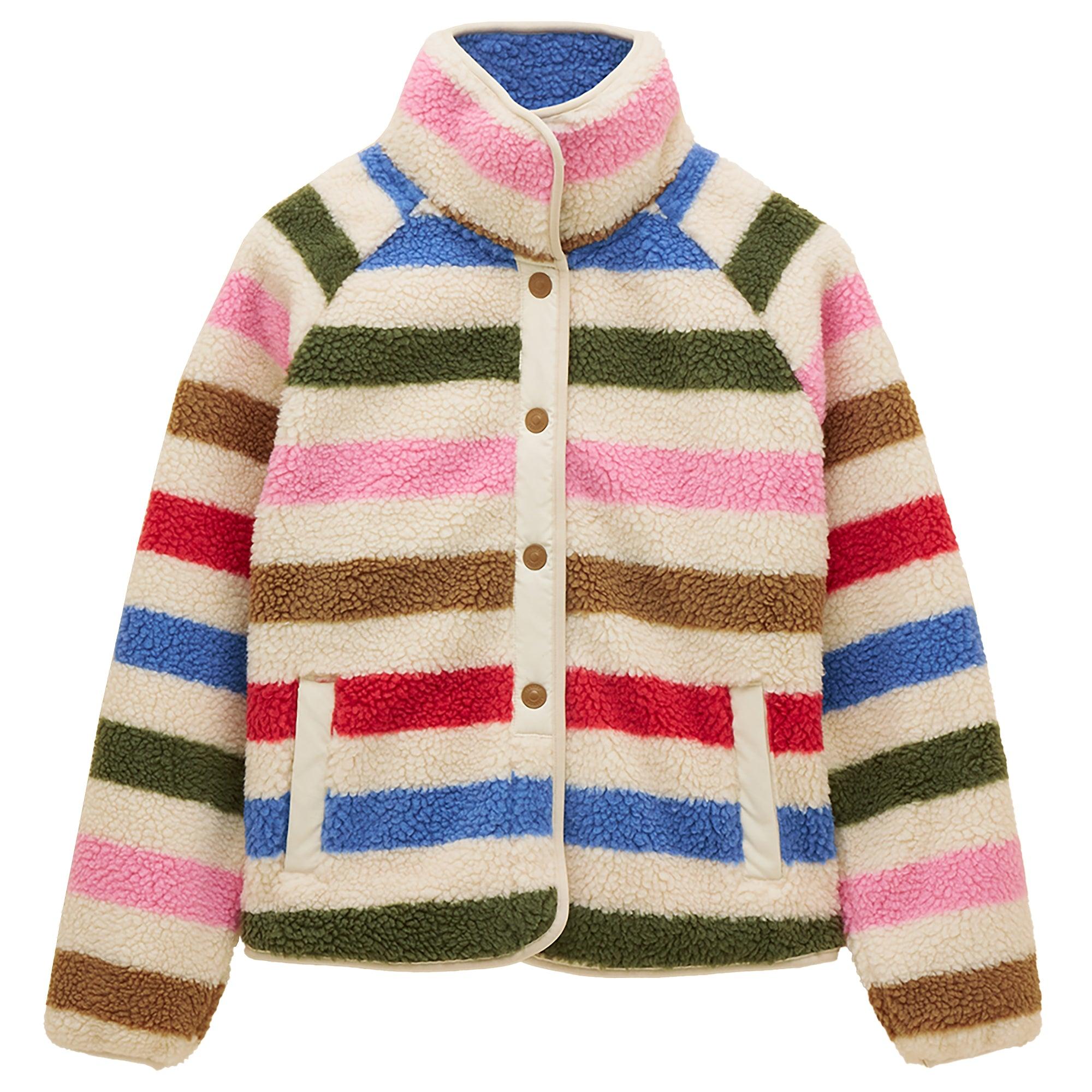 Product image 1 of 9 of Joules Women's Borg Fleece Jacket - Multi Bright