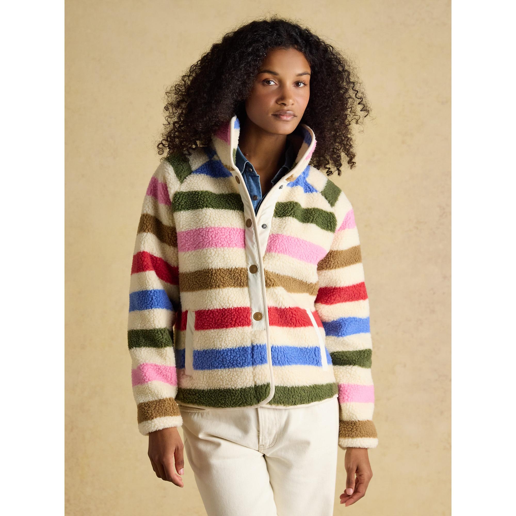 Product image 2 of 9 of Joules Women's Borg Fleece Jacket - Multi Bright