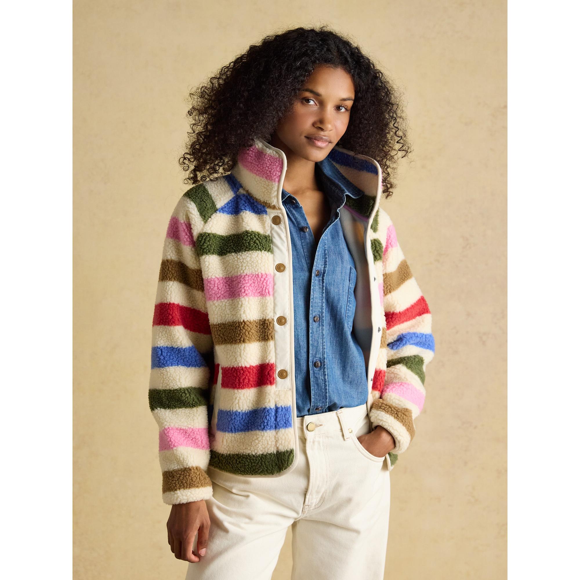 Product image 7 of 9 of Joules Women's Borg Fleece Jacket - Multi Bright