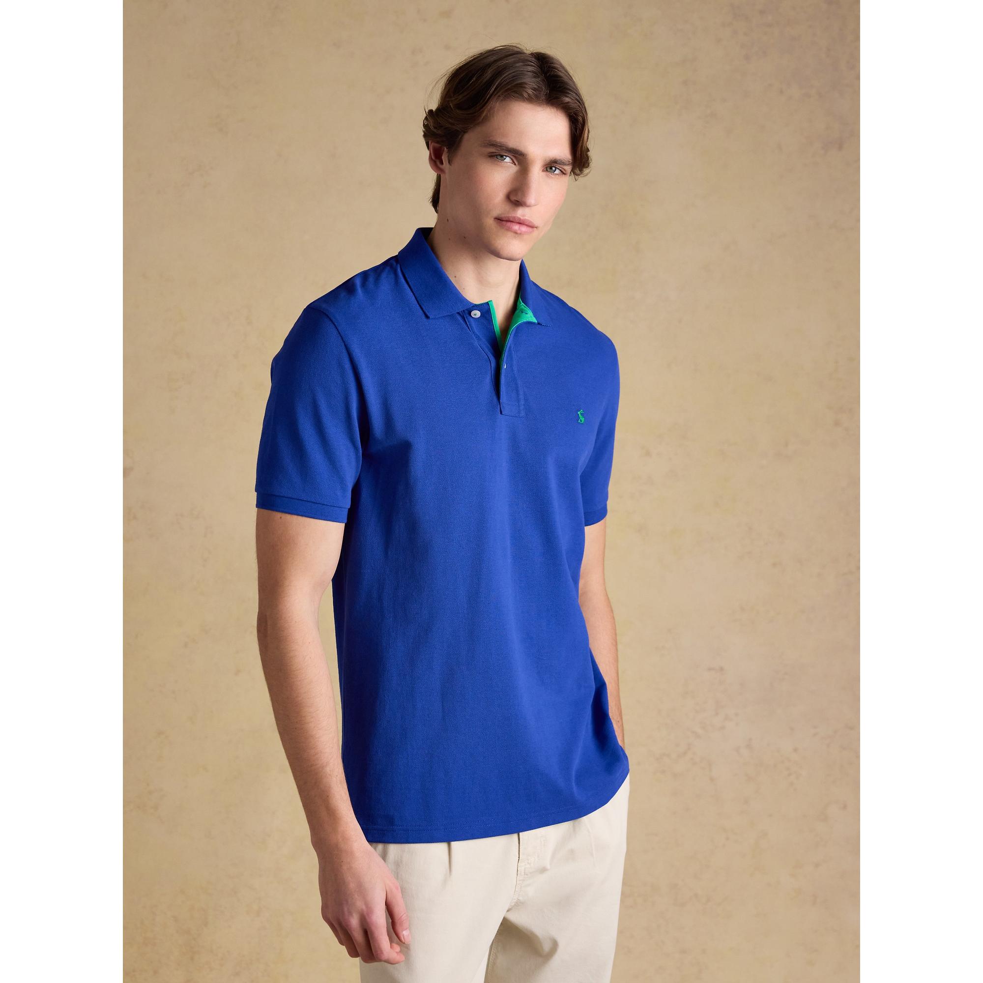 Product image 2 of 9 of Joules Men's Woody Cotton Pique Polo Shirt - Bright Blue