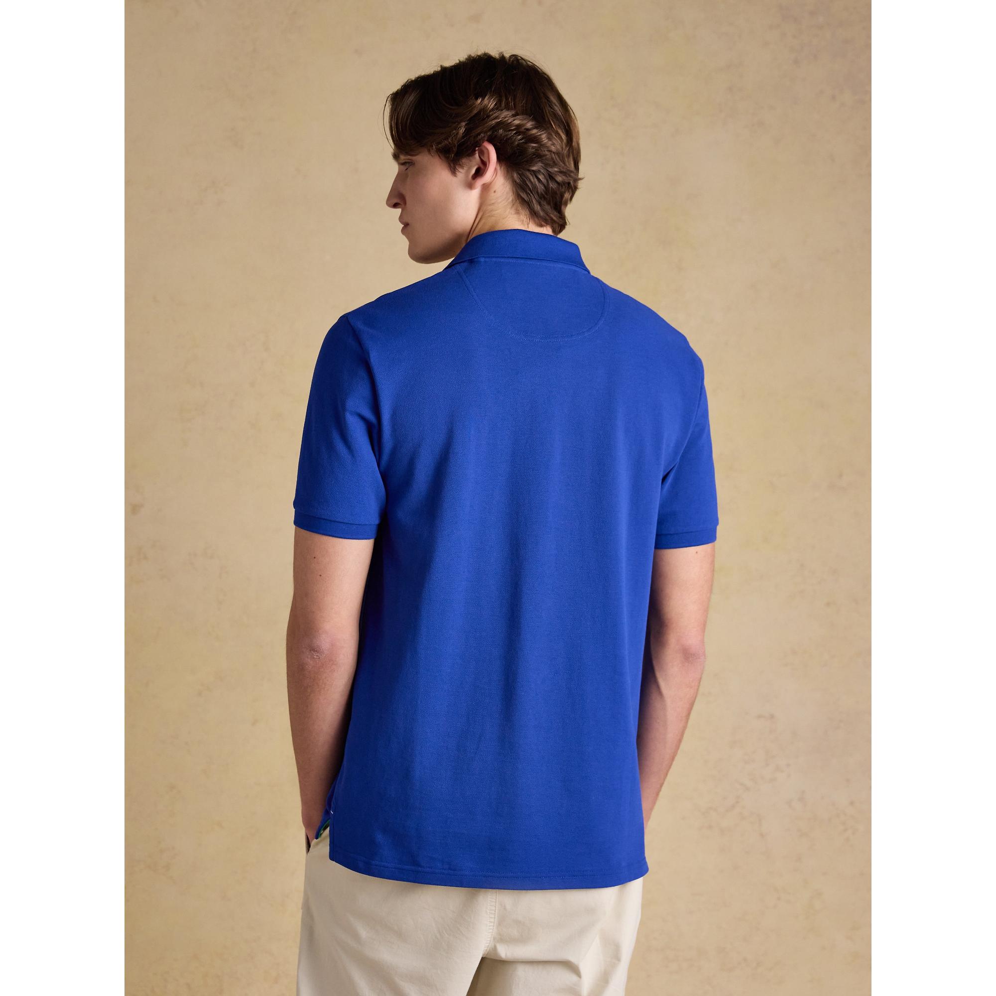 Product image 3 of 9 of Joules Men's Woody Cotton Pique Polo Shirt - Bright Blue