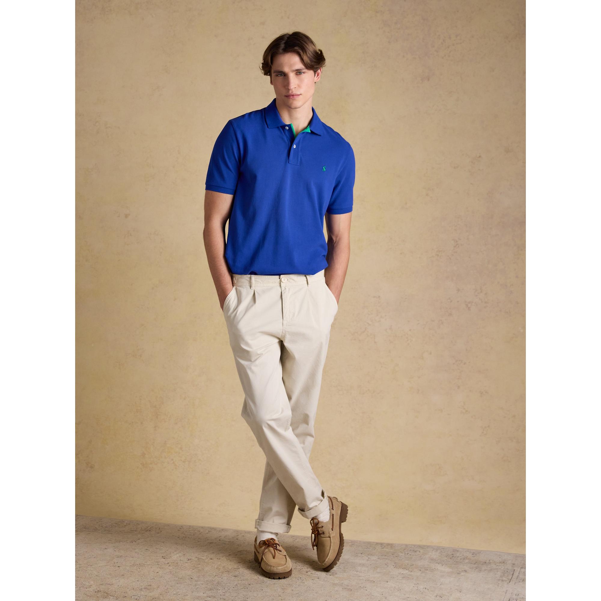 Product image 4 of 9 of Joules Men's Woody Cotton Pique Polo Shirt - Bright Blue