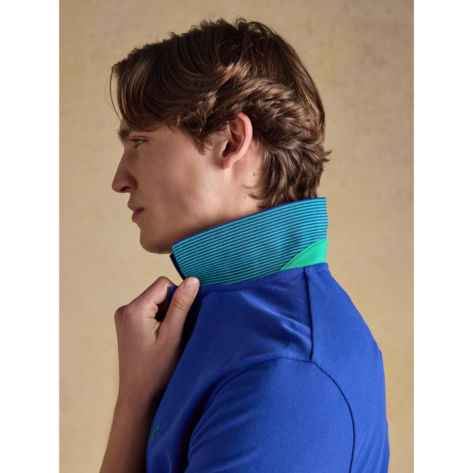 Product image 6 of 9 of Joules Men's Woody Cotton Pique Polo Shirt - Bright Blue