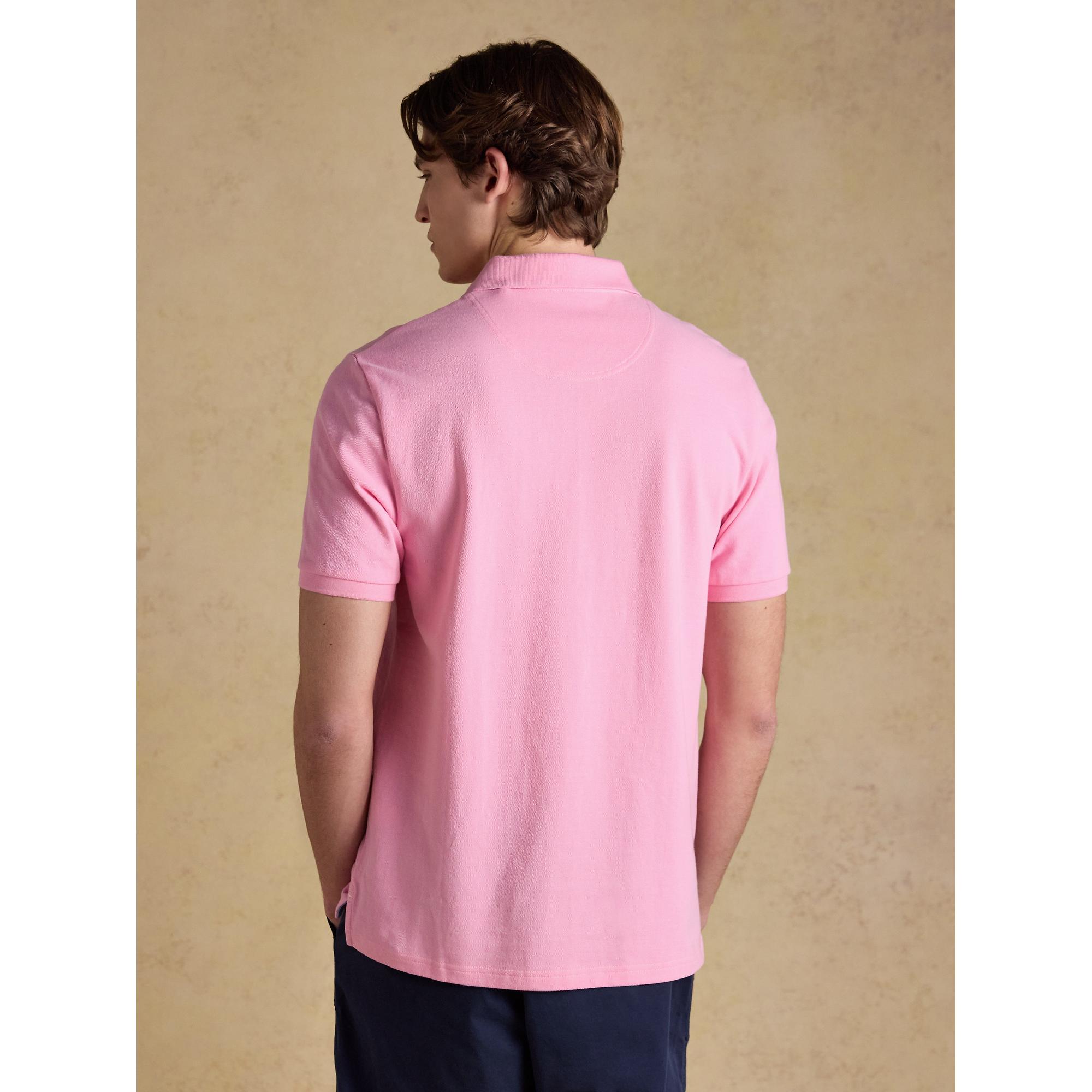 Product image 3 of 10 of Joules Men's Woody Cotton Pique Short Sleeve Polo Shirt - Light Pink