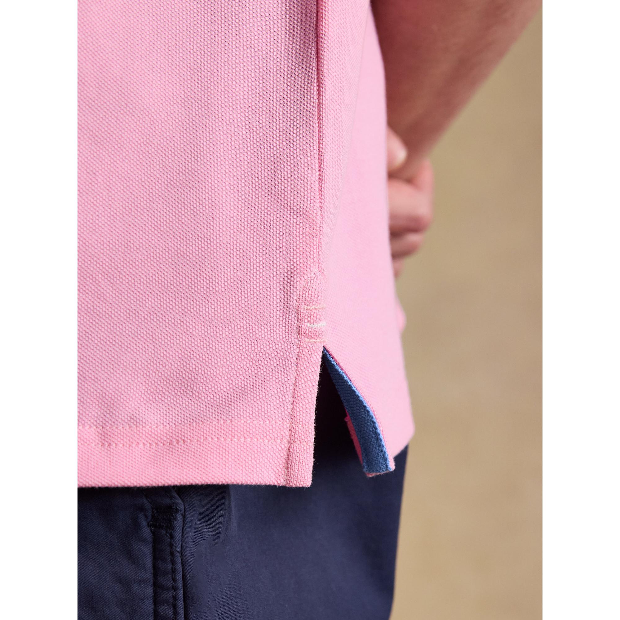 Product image 8 of 10 of Joules Men's Woody Cotton Pique Short Sleeve Polo Shirt - Light Pink