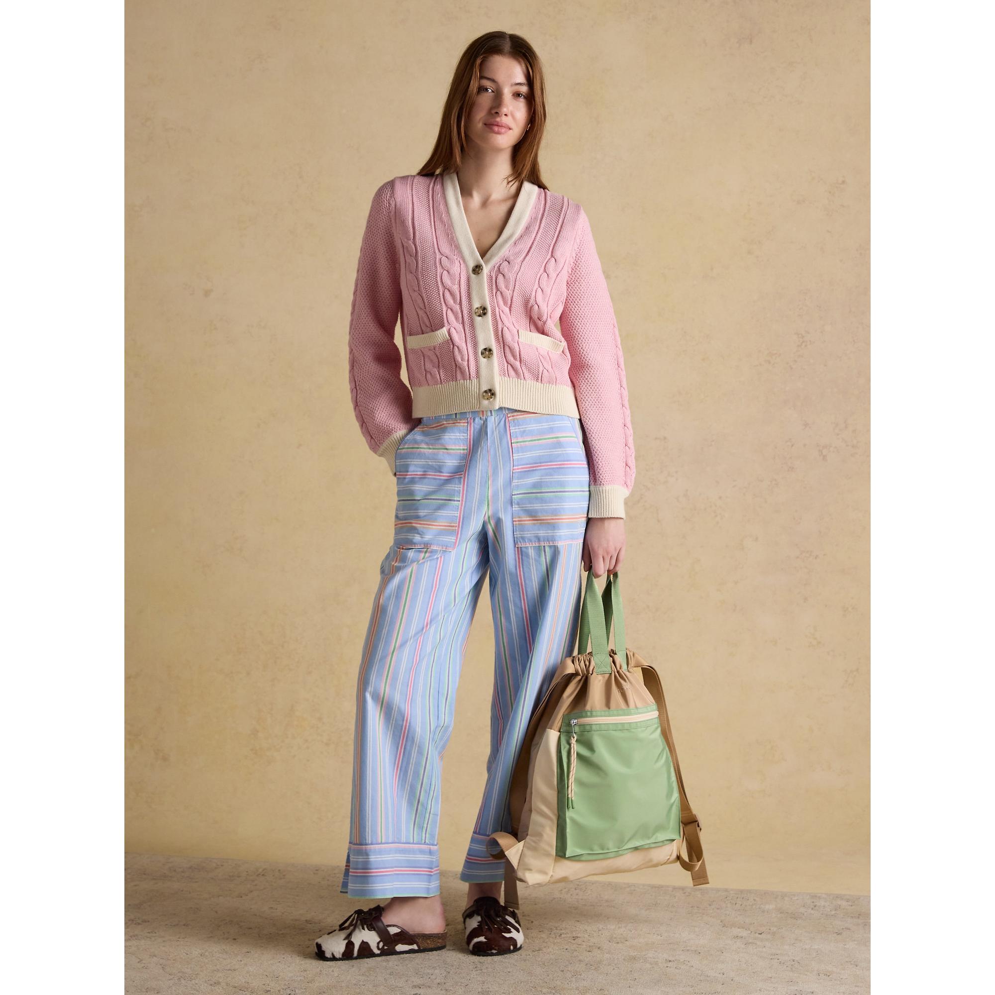 Product image 3 of 8 of Joules Women's Peplow Rucksack / Backpack - Green Ecru