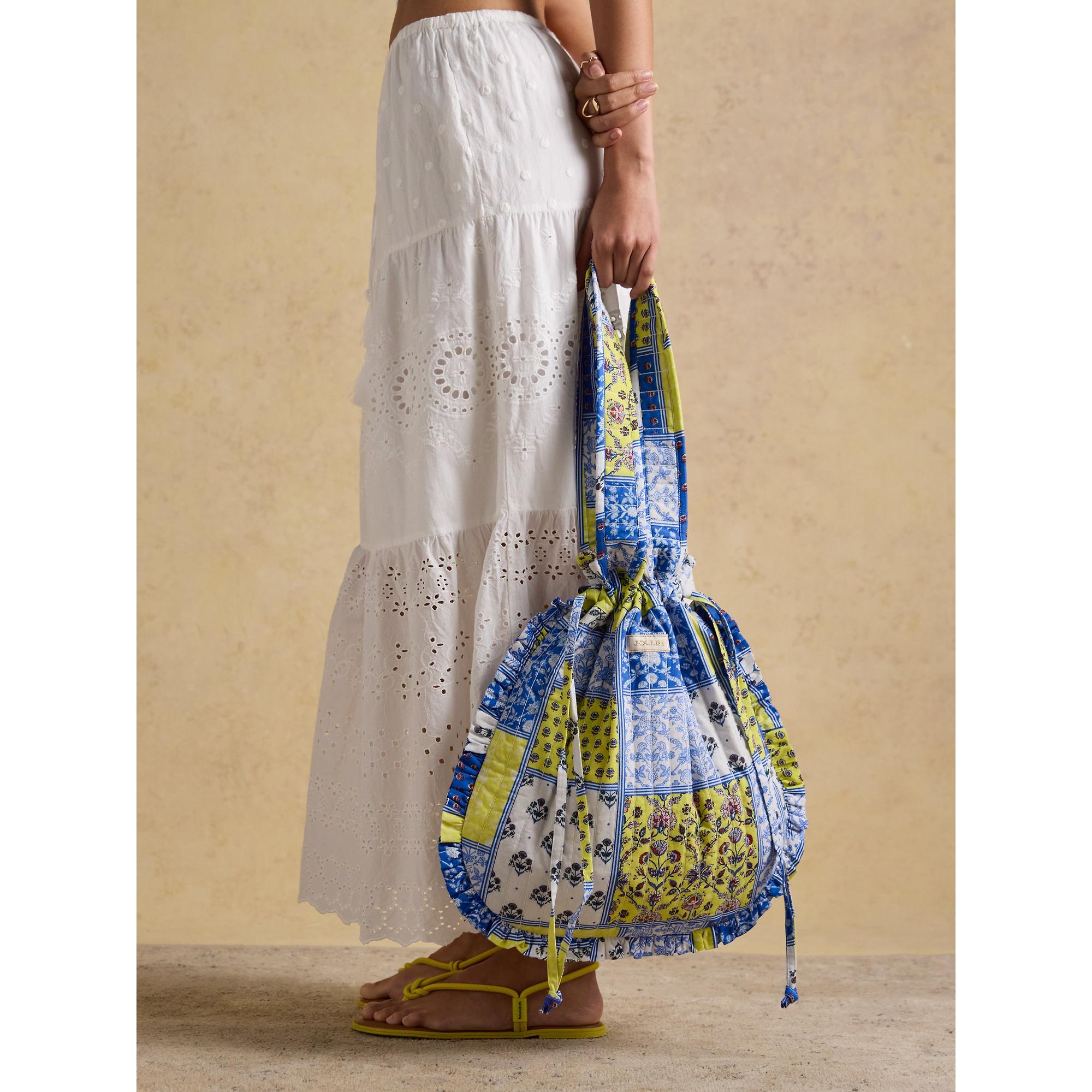 Product image 2 of 9 of Joules Women's Nella Quilted Tote Bag - Yellow Blue Hotch Potch