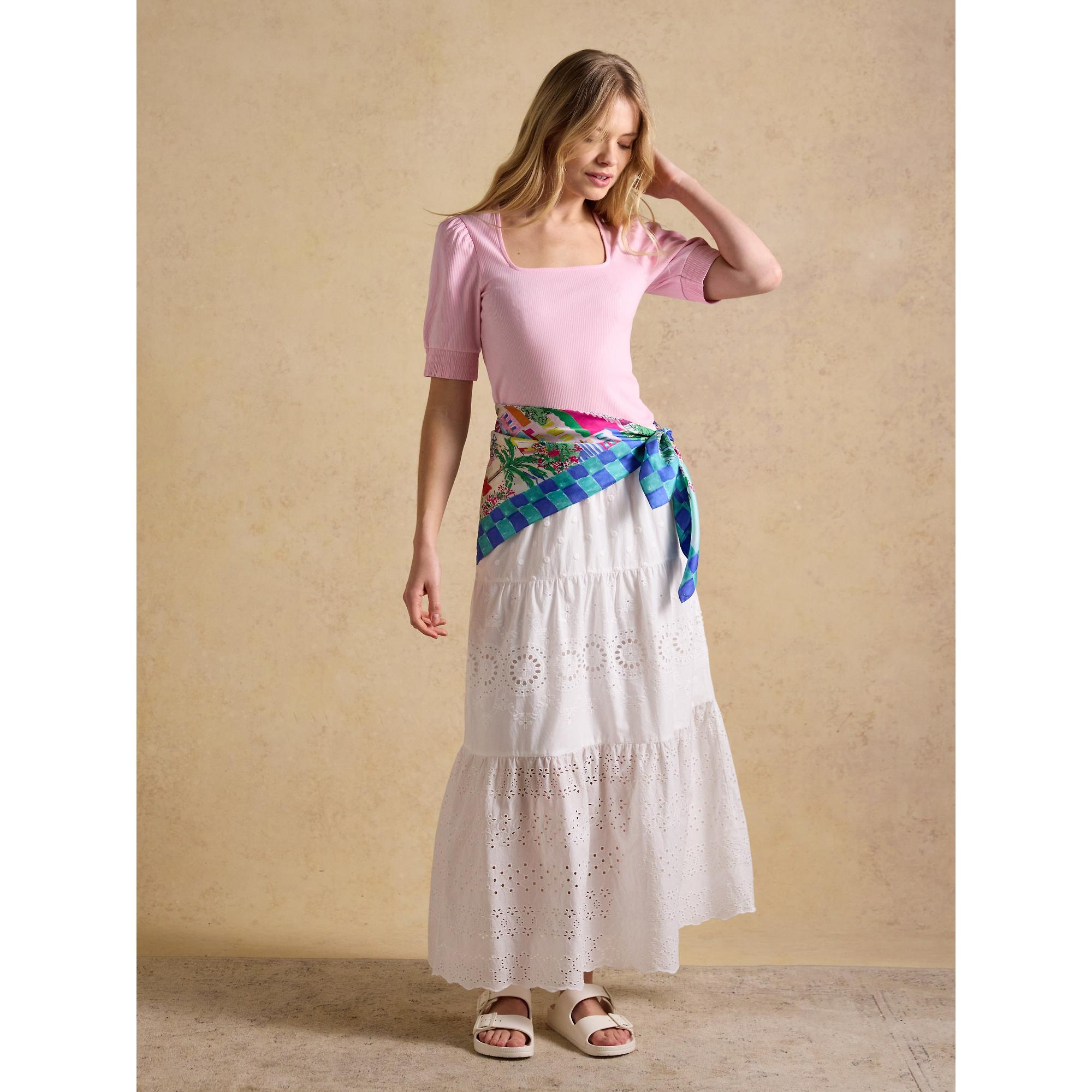 Product image 3 of 8 of Joules Women's Bloomfield Square 100% Silk Scarf - Amalfi Scene