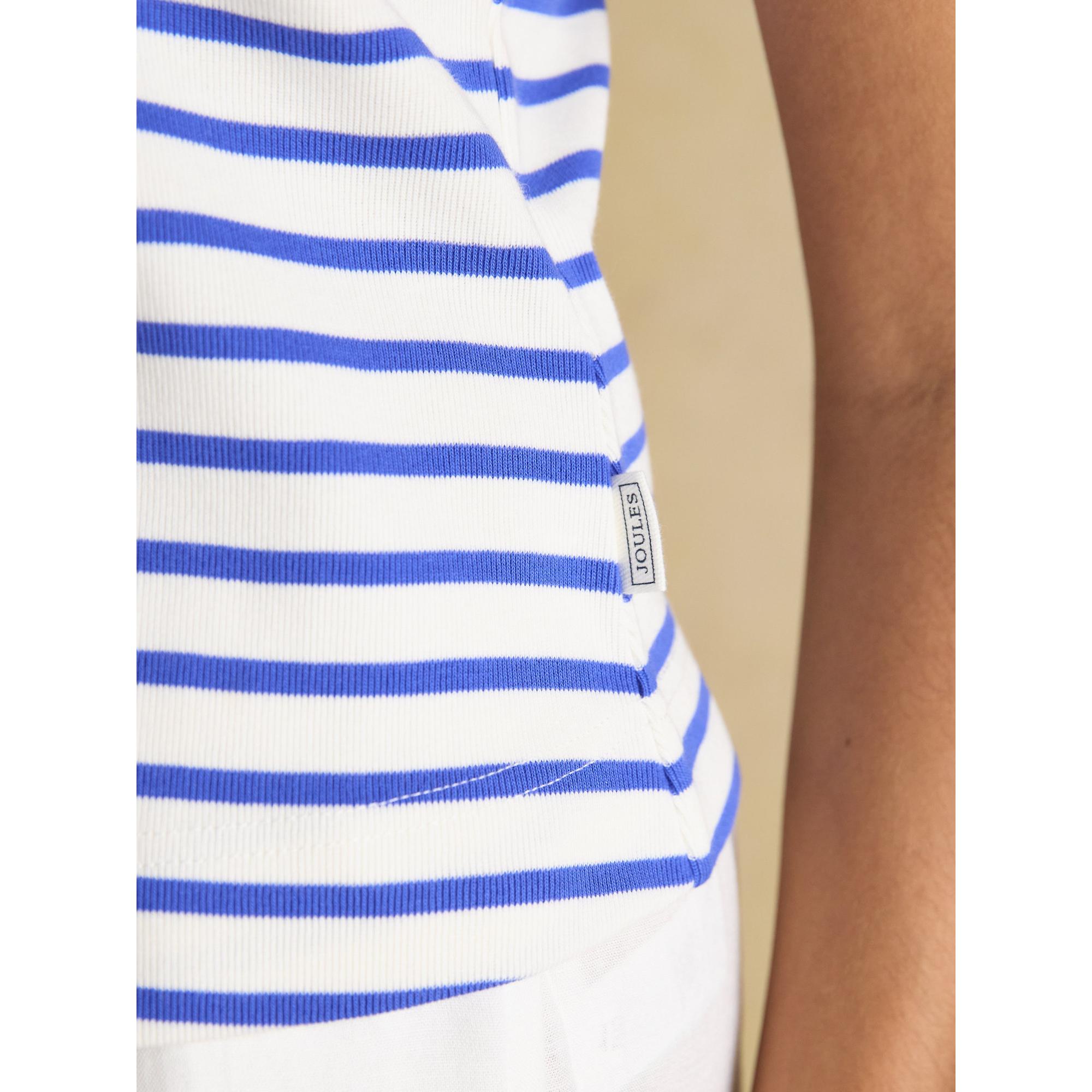 Product image 8 of 8 of Joules Women's Premium Ribbed Jersey 100% Cotton Waistcoat - Blue Stripe