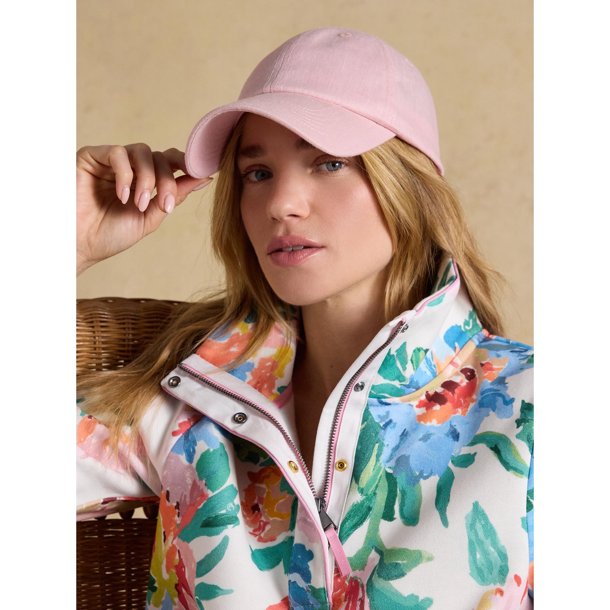 Product image 2 of 7 of Joules Women's Daley Linen Baseball Cap - Pink