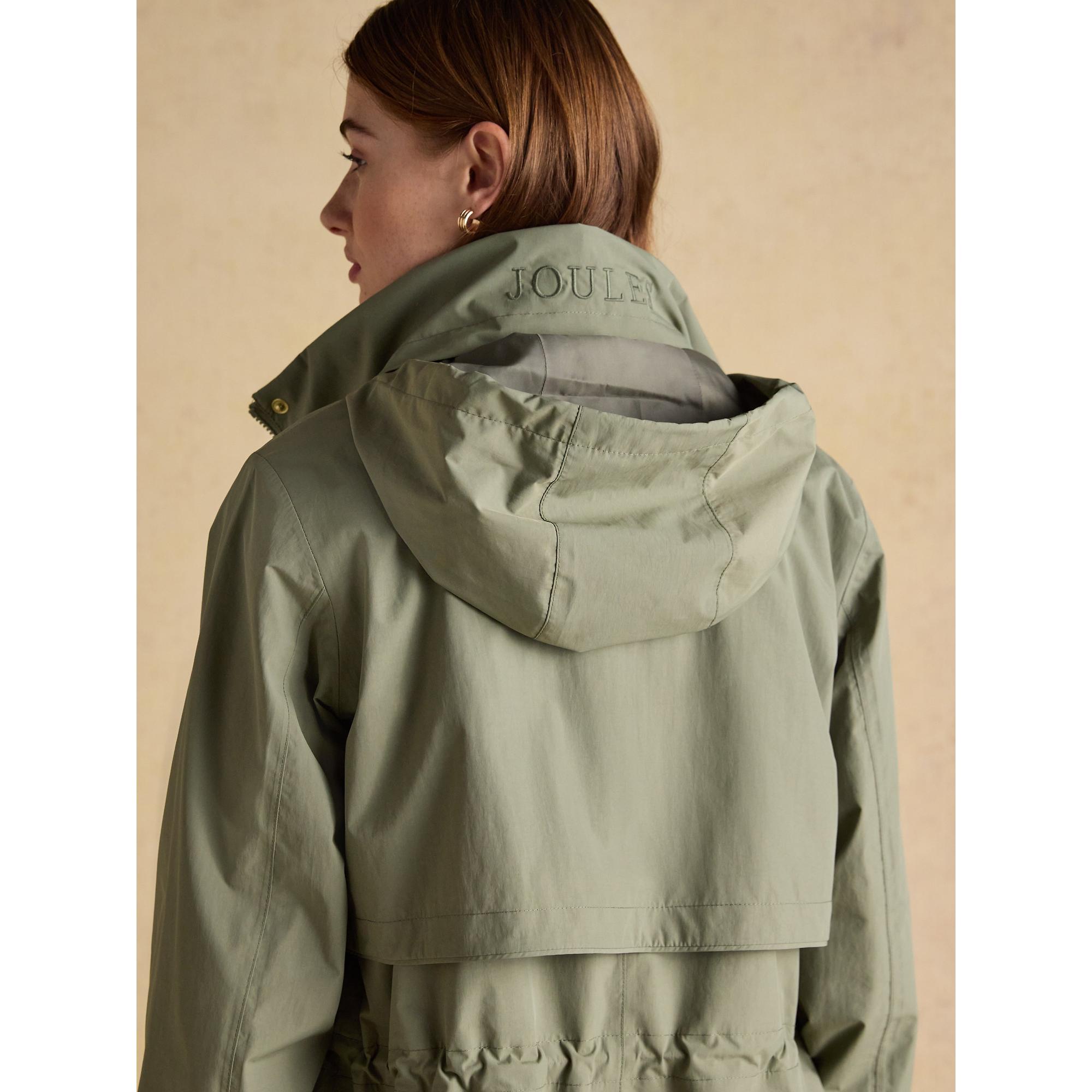 Product image 12 of 12 of Joules Women's Hensley Longline Waterproof Coat with Packable Hood - Khaki Green