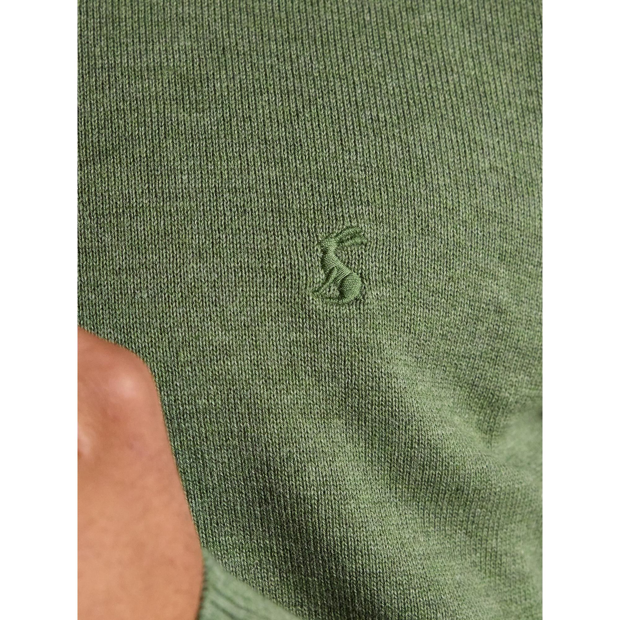 Product image 9 of 9 of Joules Men's Hillside Quarter Zip Knitted Jumper - Khaki Green