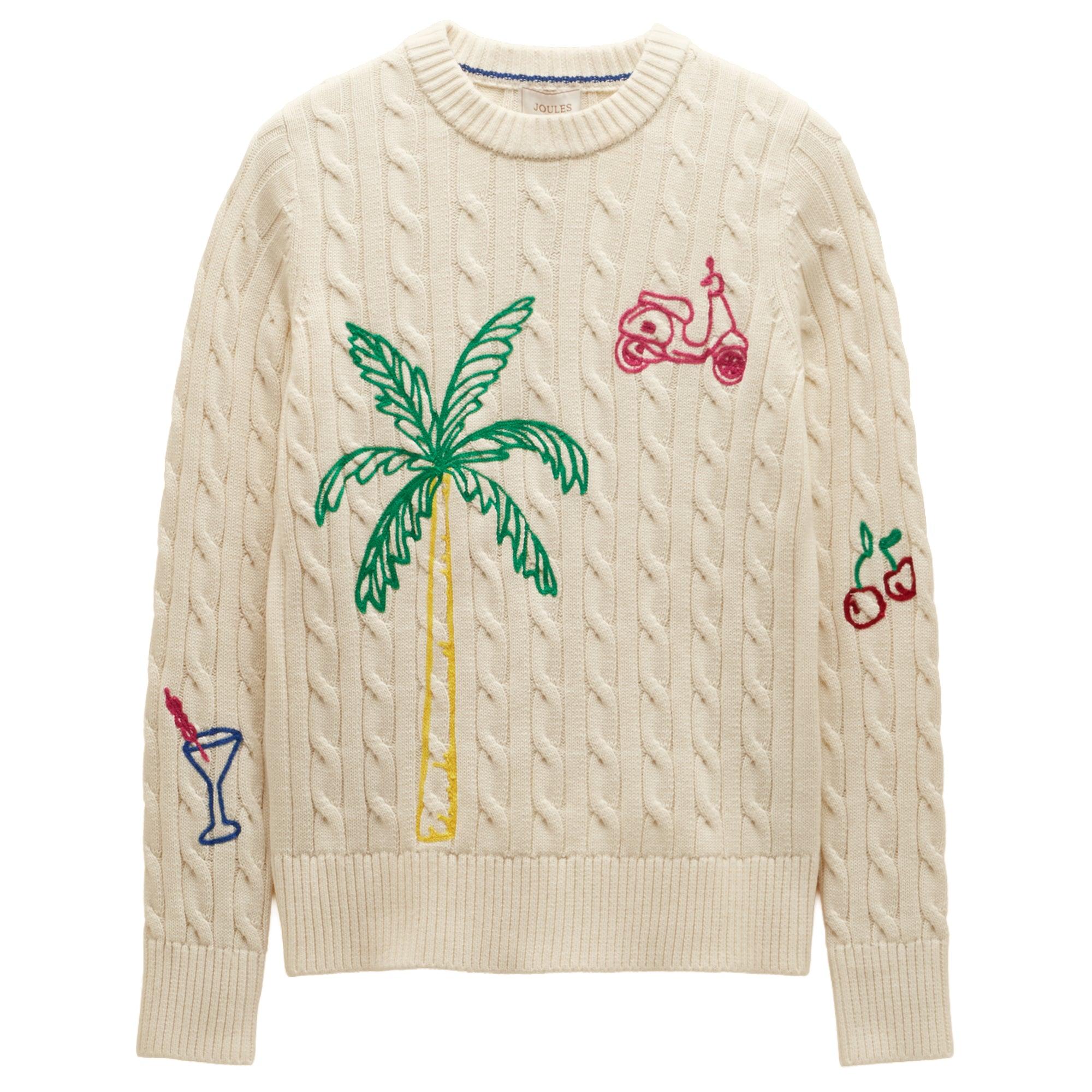 Product image 1 of 8 of Joules Women's Palm Tree Jumper - Cream