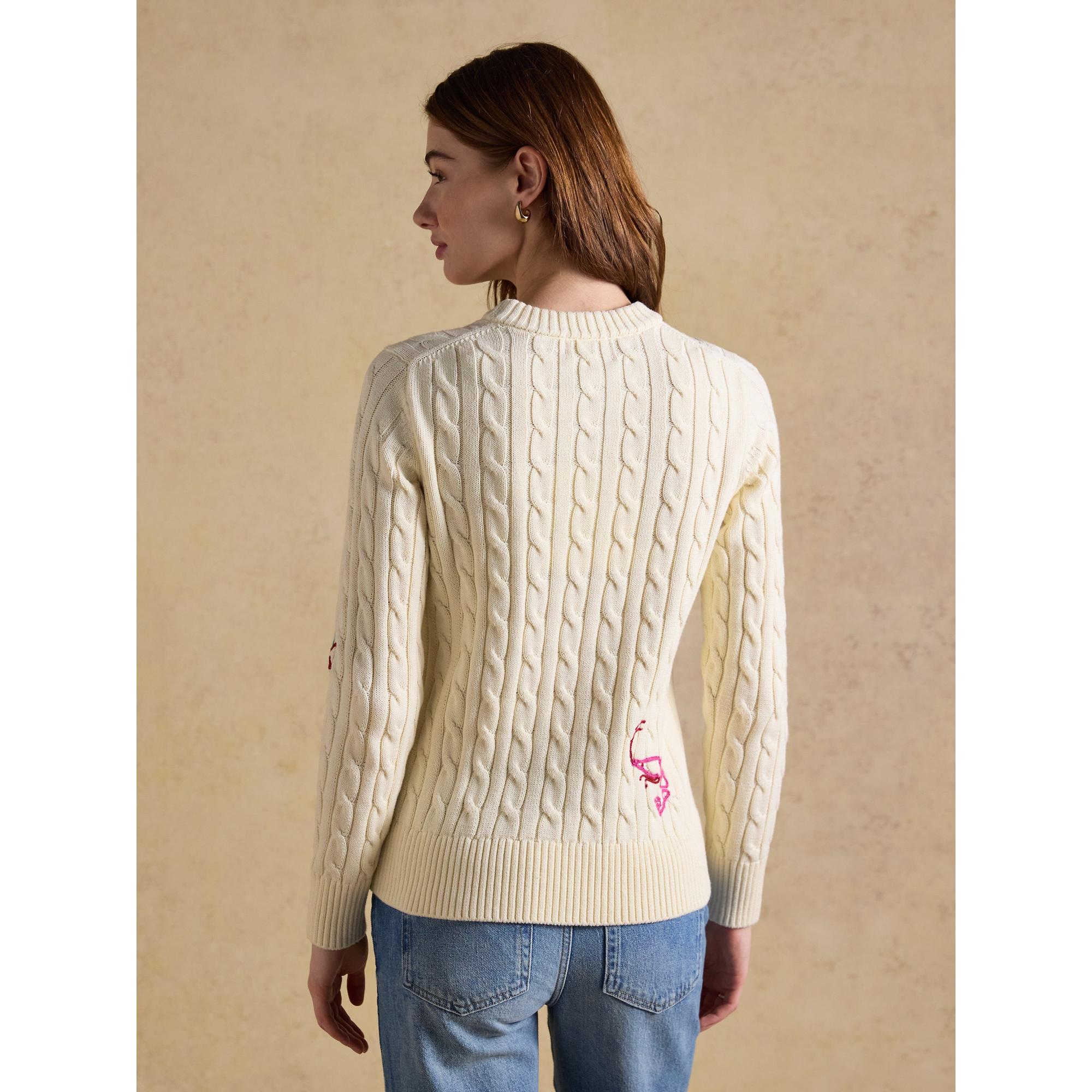 Product image 3 of 8 of Joules Women's Palm Tree Jumper - Cream