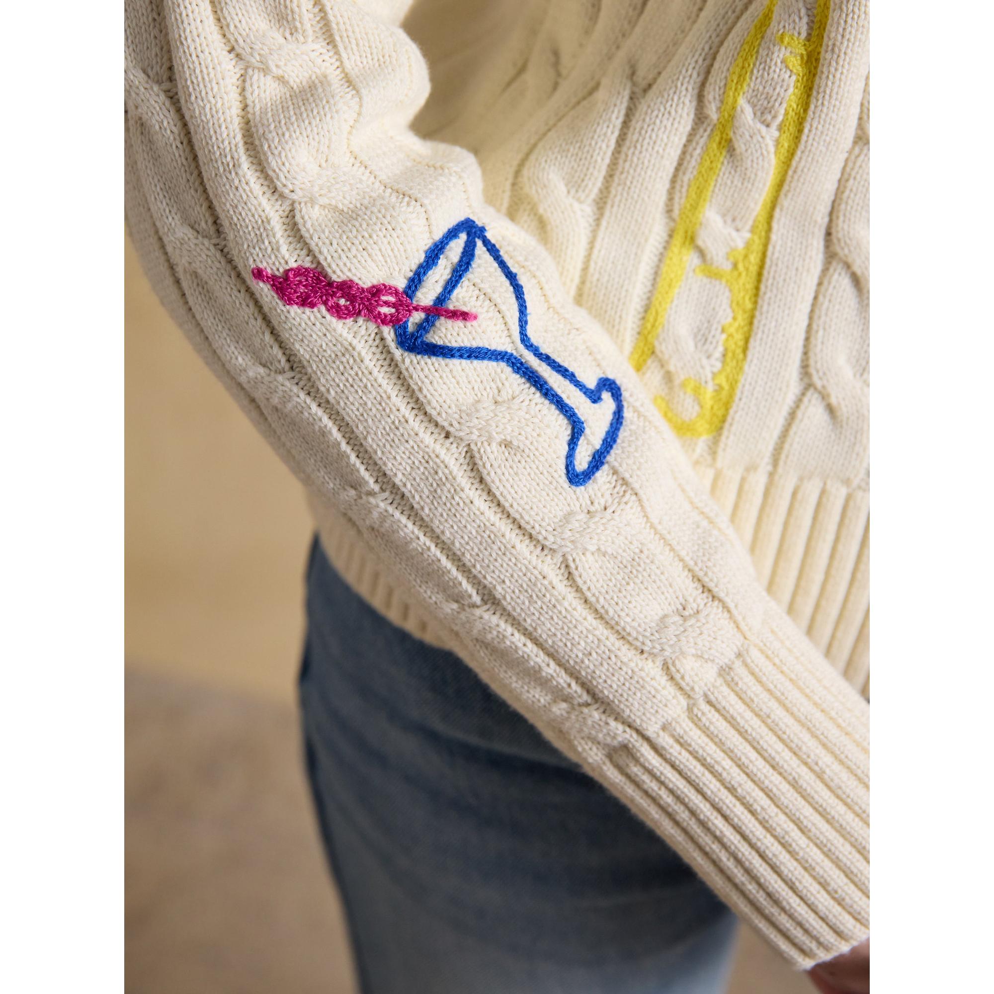 Product image 4 of 8 of Joules Women's Palm Tree Jumper - Cream