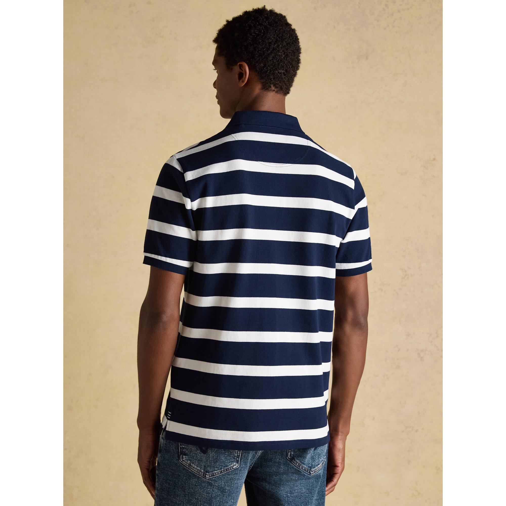 Product image 3 of 9 of Joules Men's Woody Cotton Pique Polo Shirt - Navy & White Stripe