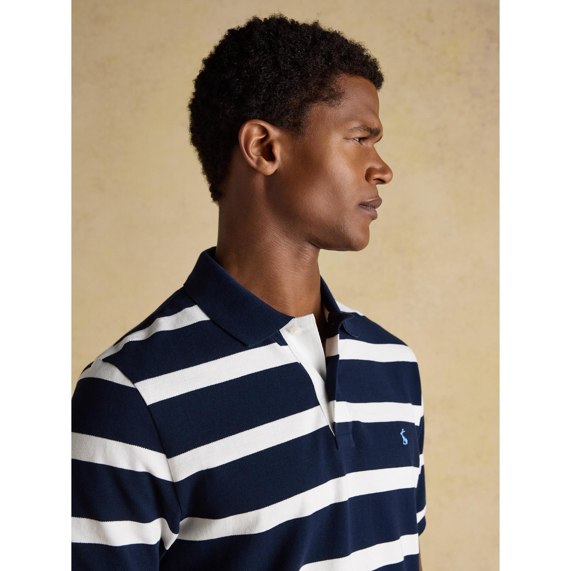 Product image 4 of 9 of Joules Men's Woody Cotton Pique Polo Shirt - Navy & White Stripe