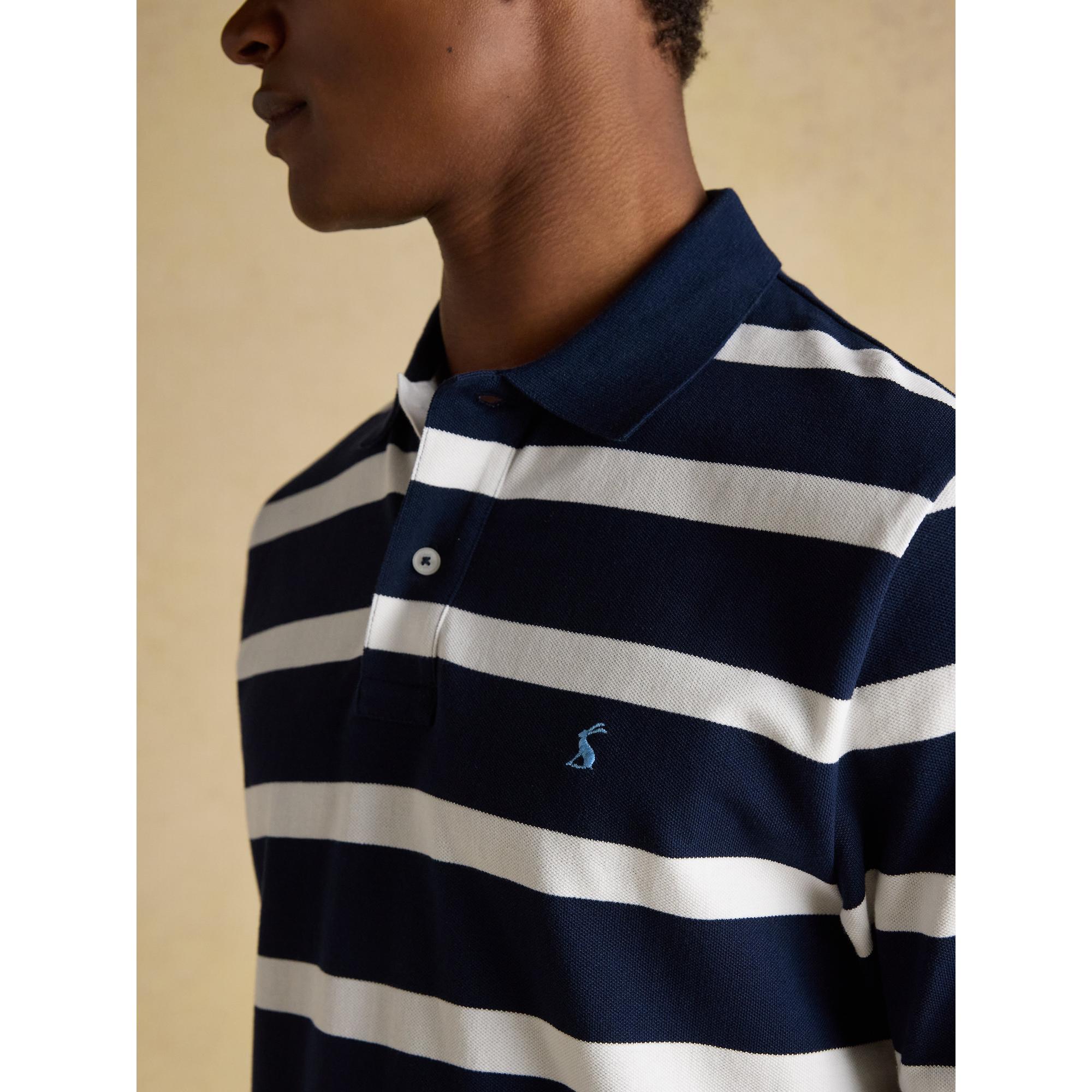 Product image 5 of 9 of Joules Men's Woody Cotton Pique Polo Shirt - Navy & White Stripe