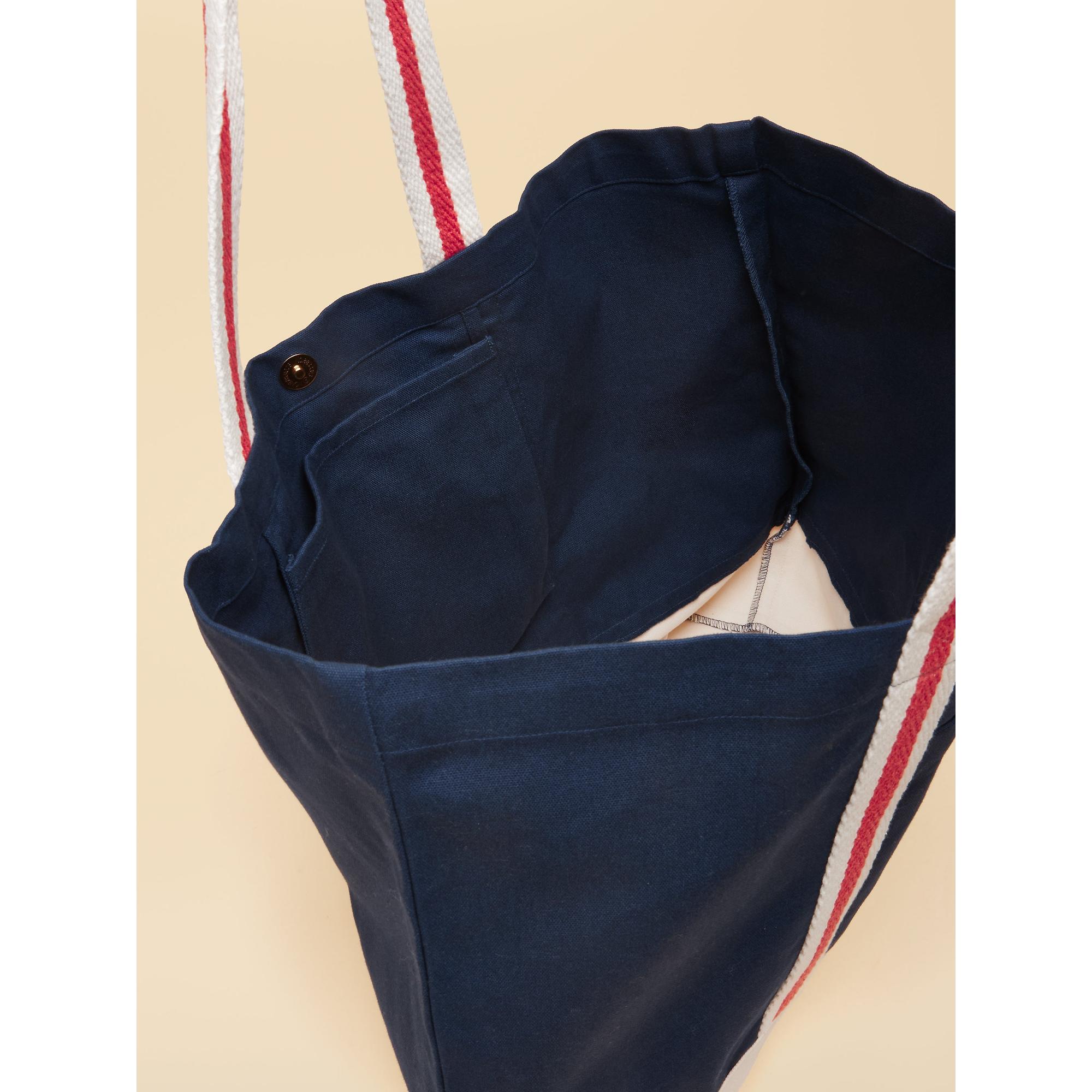 Product image 9 of 9 of Joules Women's Promenade Canvas Tote Bag - Navy