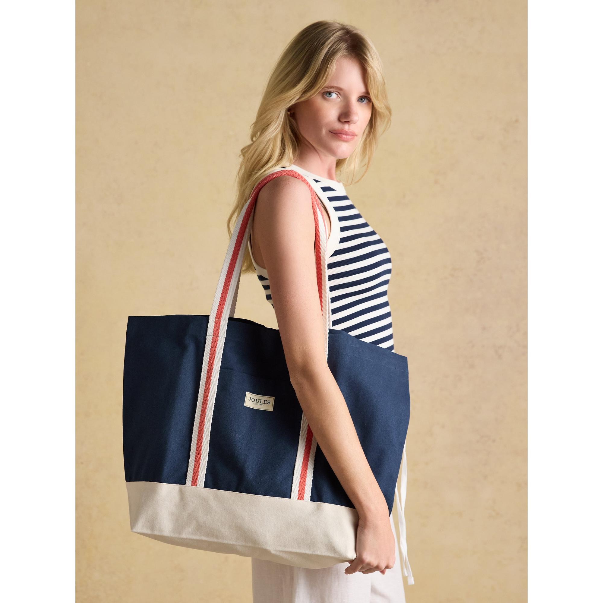 Product image 2 of 9 of Joules Women's Promenade Canvas Tote Bag - Navy