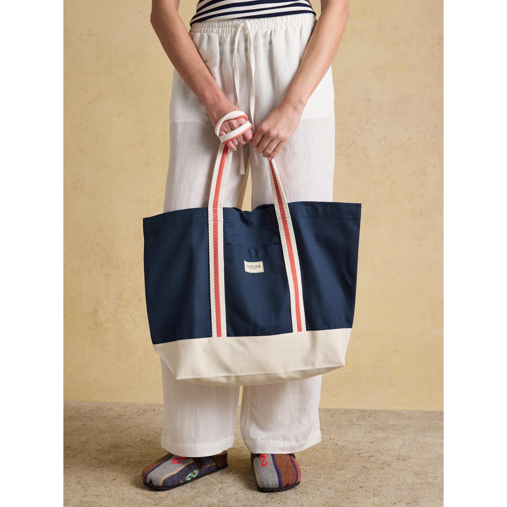 Product image 3 of 9 of Joules Women's Promenade Canvas Tote Bag - Navy