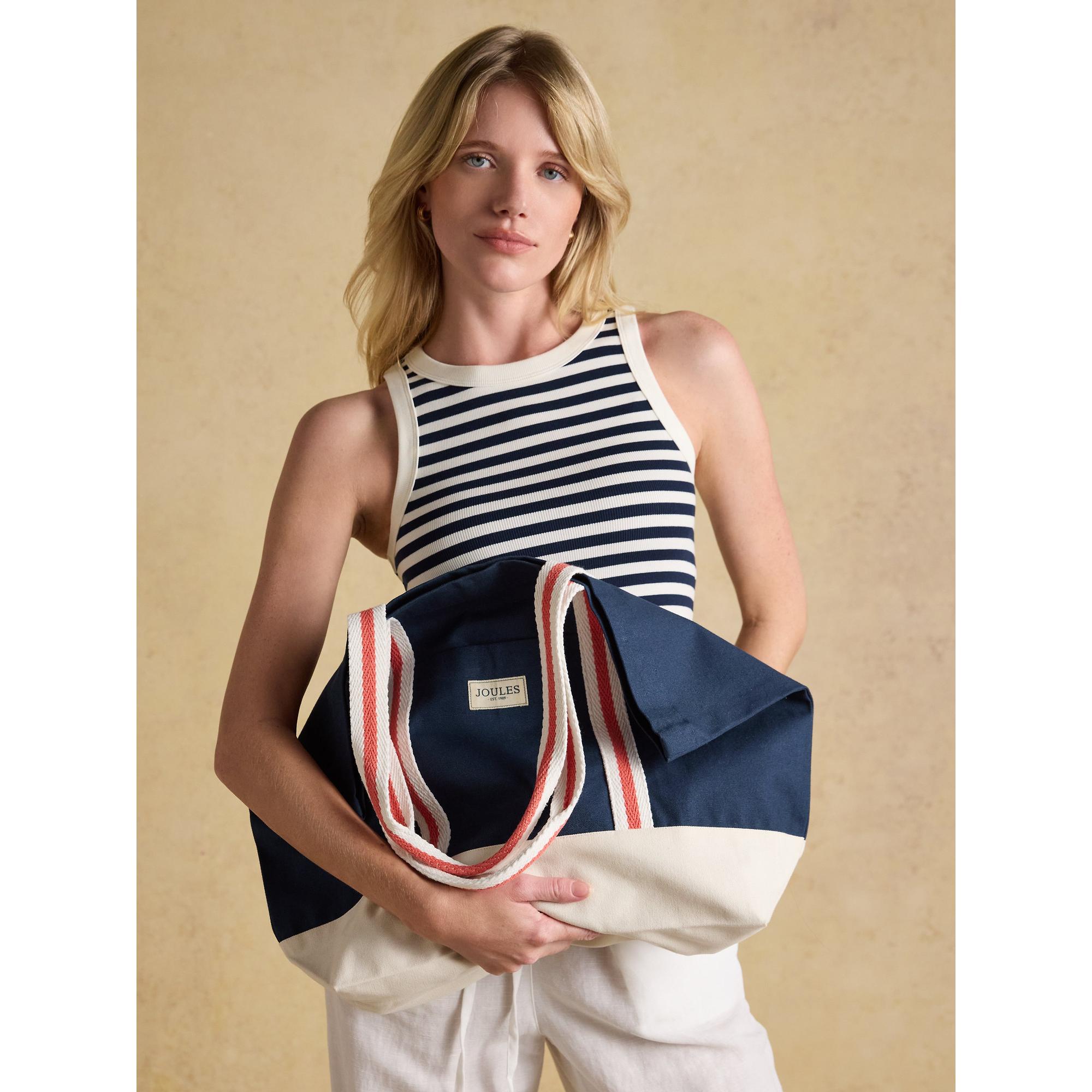 Product image 4 of 9 of Joules Women's Promenade Canvas Tote Bag - Navy