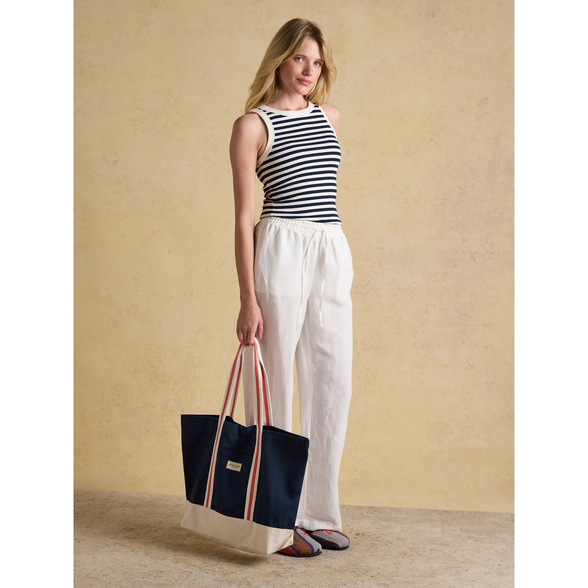 Product image 5 of 9 of Joules Women's Promenade Canvas Tote Bag - Navy