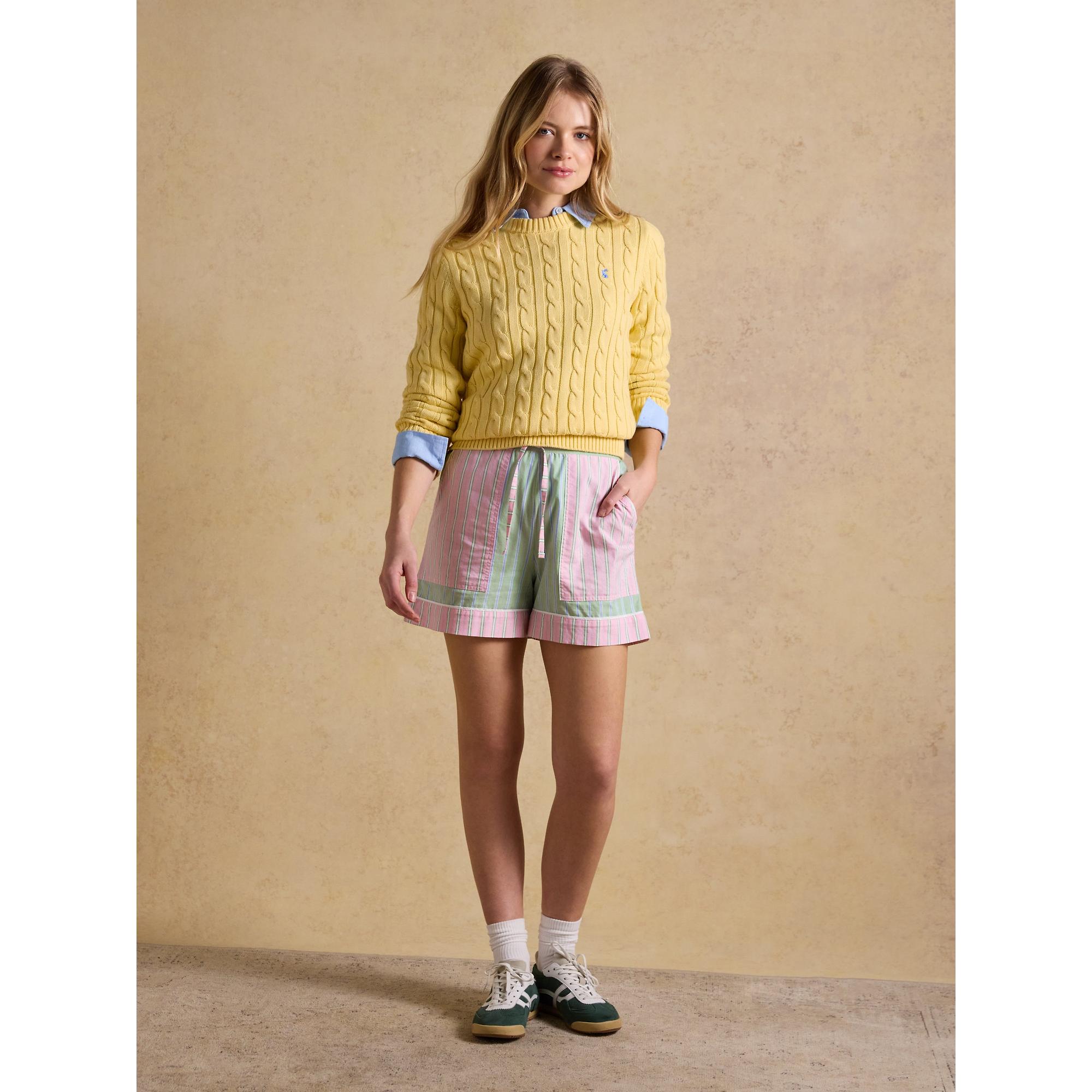 Product image 4 of 7 of Joules Women's Annie Shorts - Green Pink Stripe