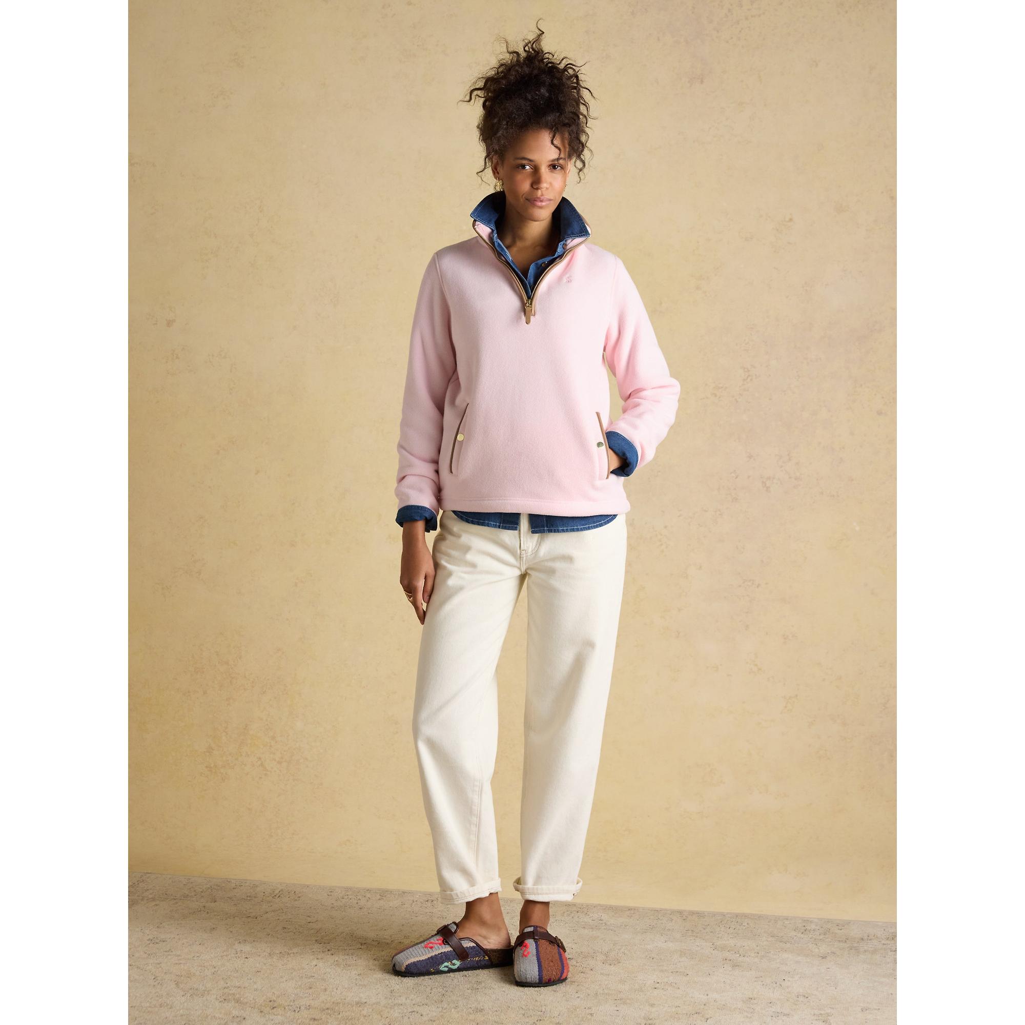 Product image 4 of 7 of Joules Women's Heritage Quarter Zip Fleece - Light Pink