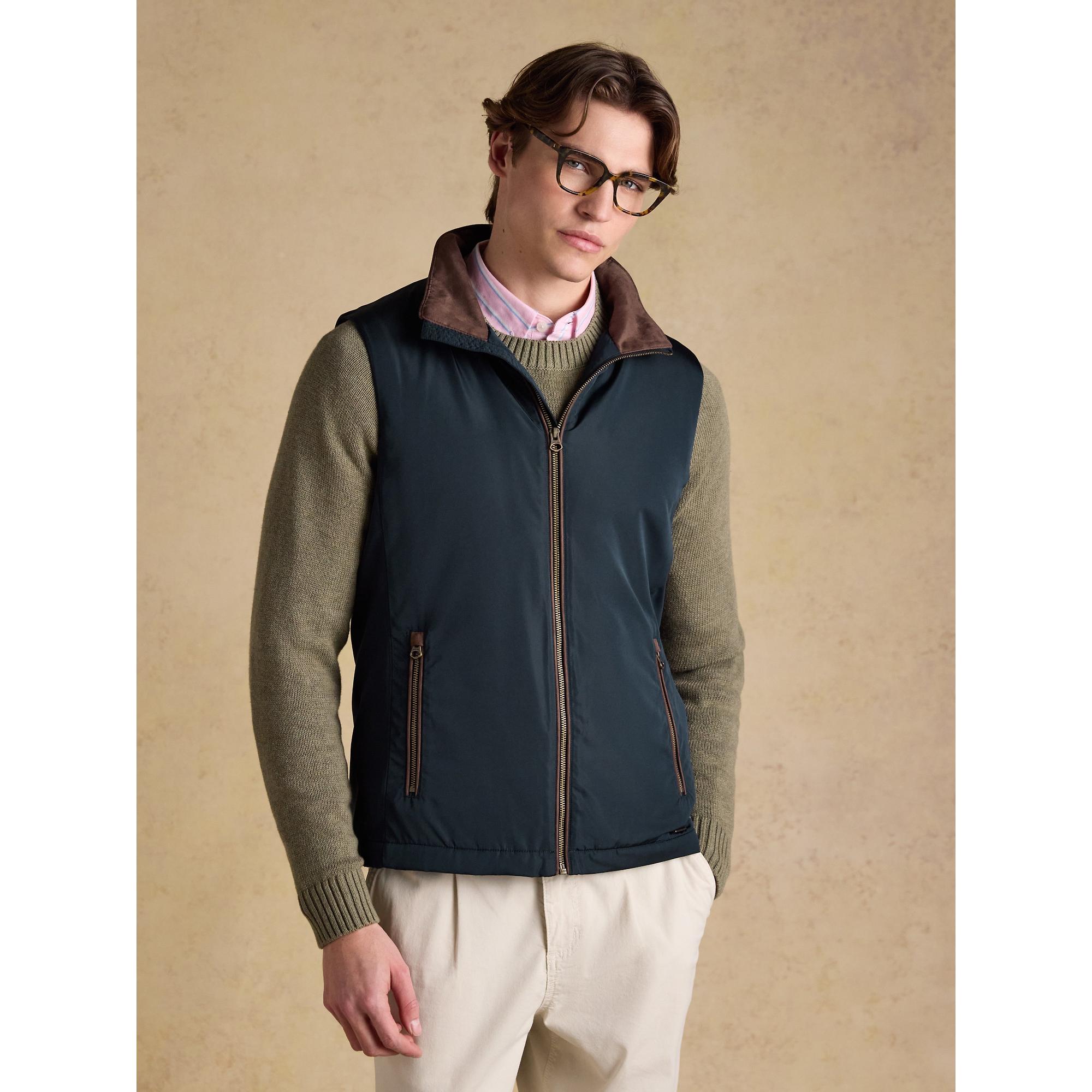Product image 4 of 11 of Joules Men's Farnham Padded Fleece Lined Gilet - Navy Blue