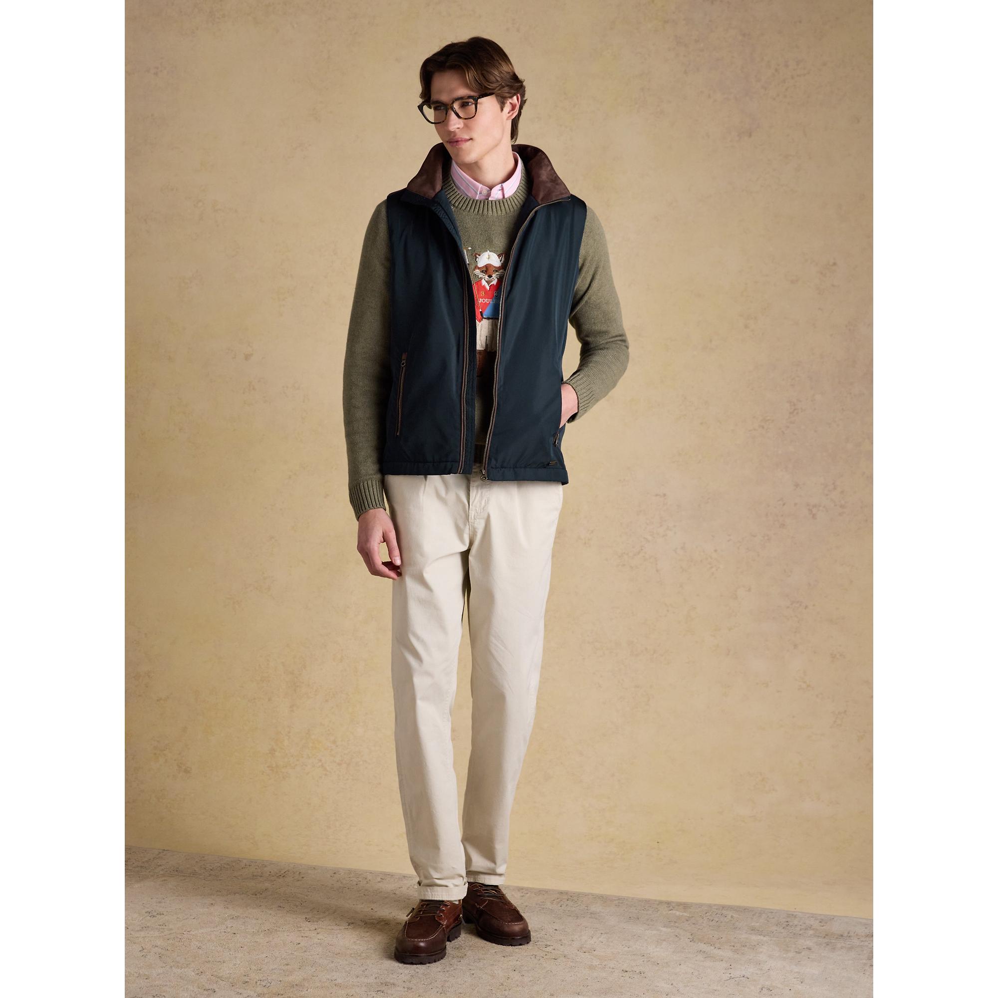 Product image 6 of 11 of Joules Men's Farnham Padded Fleece Lined Gilet - Navy Blue