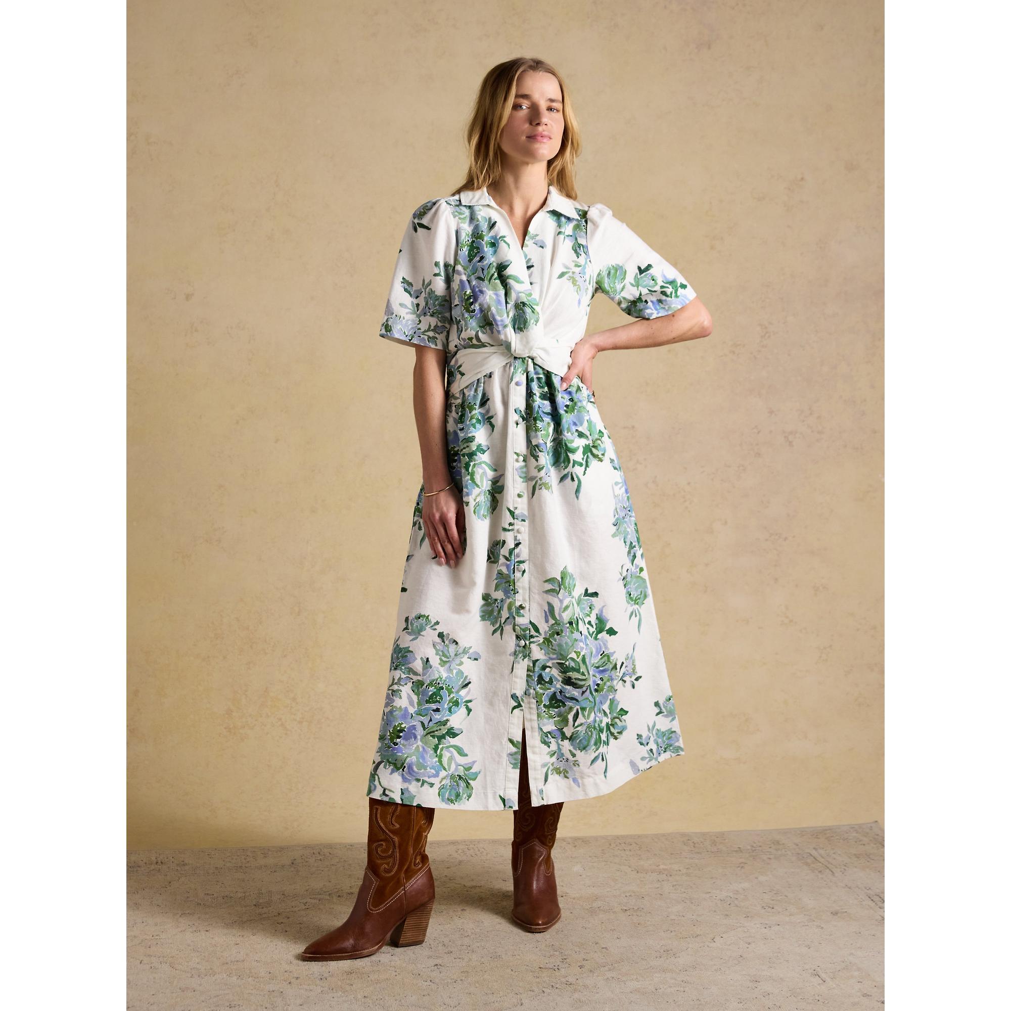 Product image 6 of 8 of Joules Women's Marina Knot Dress - White Blue