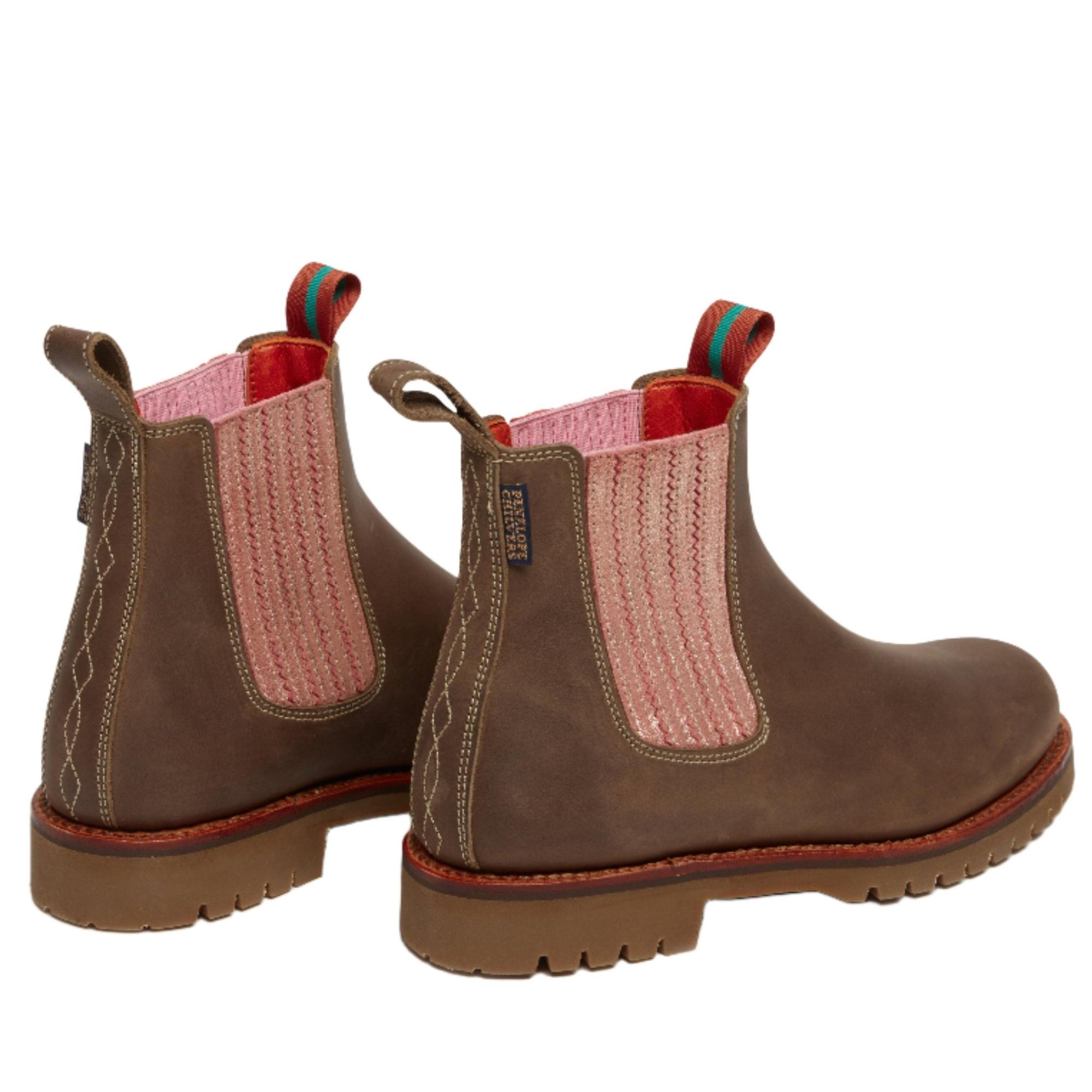 Product image 3 of 4 of Penelope Chilvers Women's Oscar Leather Boot - Khaki/Tea Rose